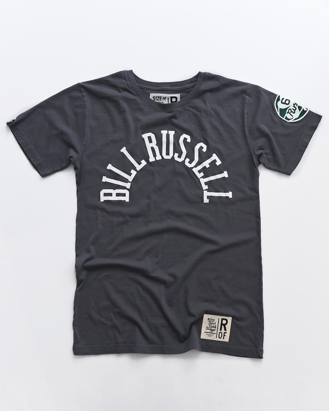Bill Russell #6 Vintage Grey Tee