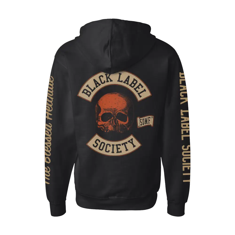 Blessed Hellride Rat Rod Black Zip Up Hoodie
