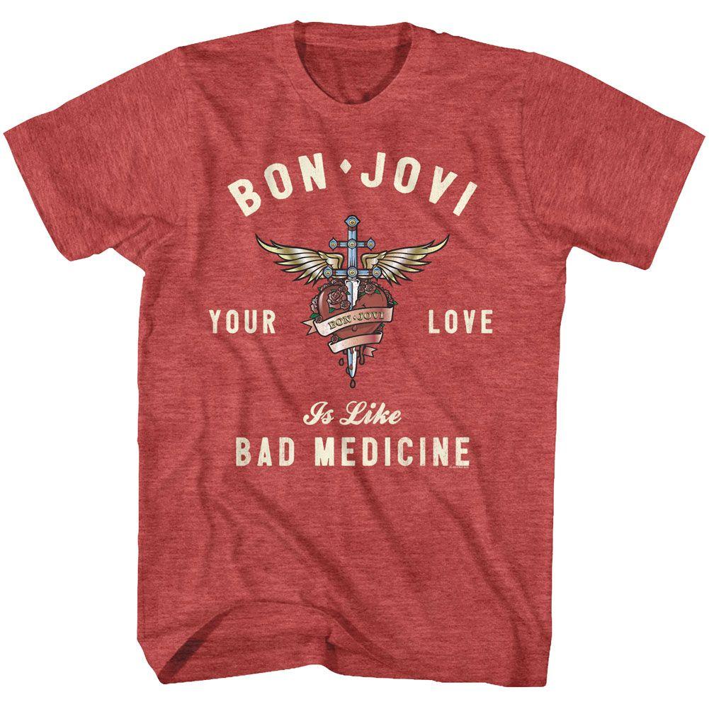 Bon Jovi - Heart And Dagger Boyfriend Tee