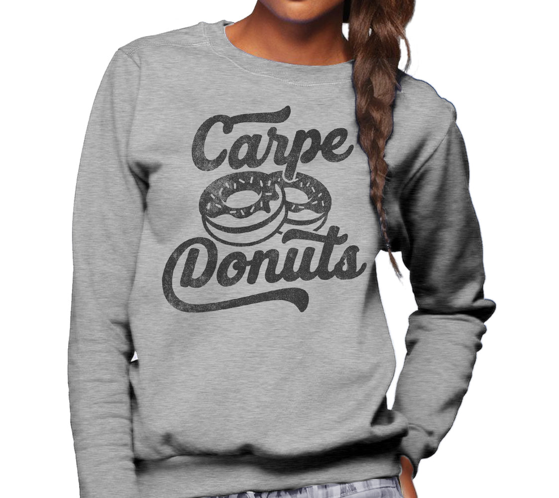 Unisex Carpe Donuts Sweatshirt - Funny Donut Shirt