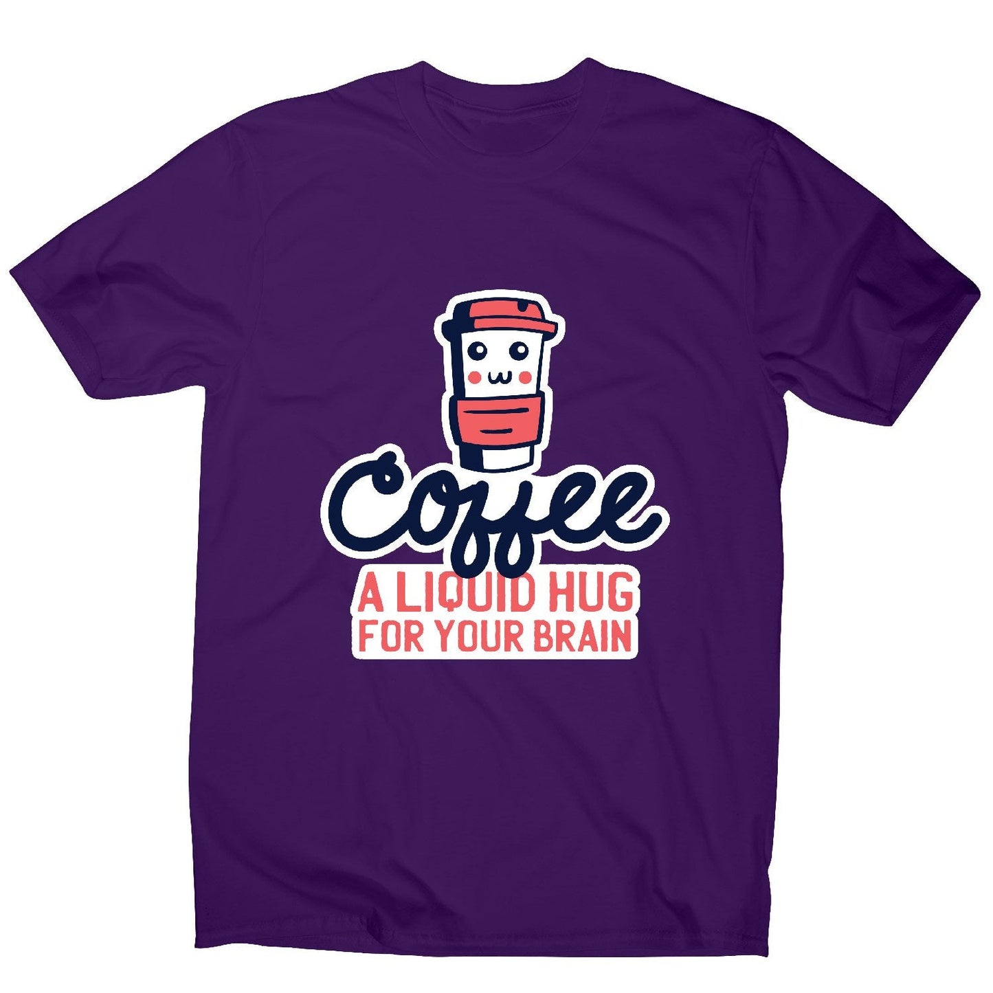 Coffee hug - men's funny premium t-shirt