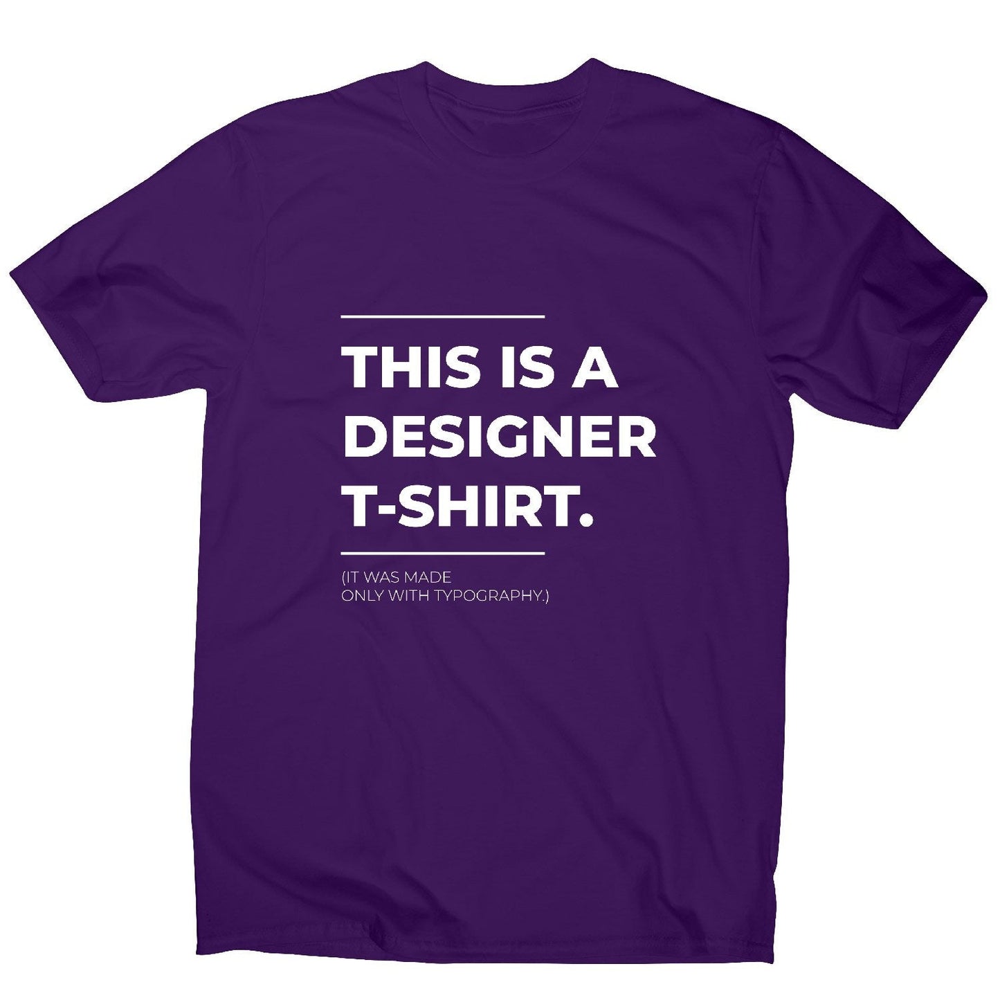 Designer parody - funny sarcastic men's t-shirt