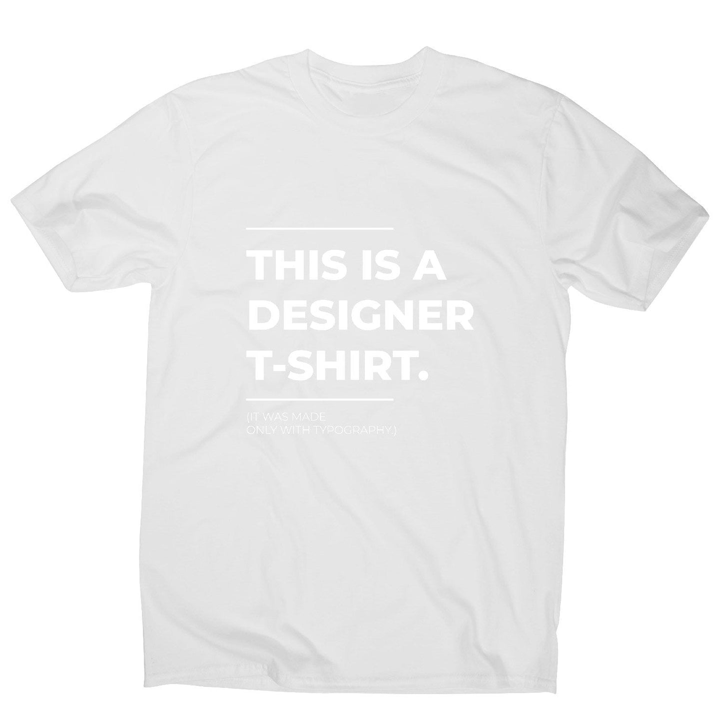 Designer parody - funny sarcastic men's t-shirt