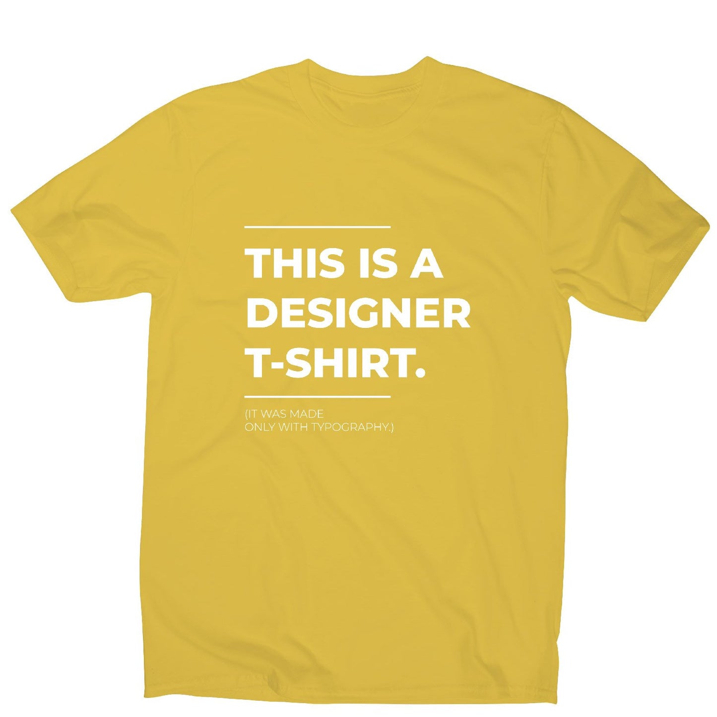 Designer parody - funny sarcastic men's t-shirt