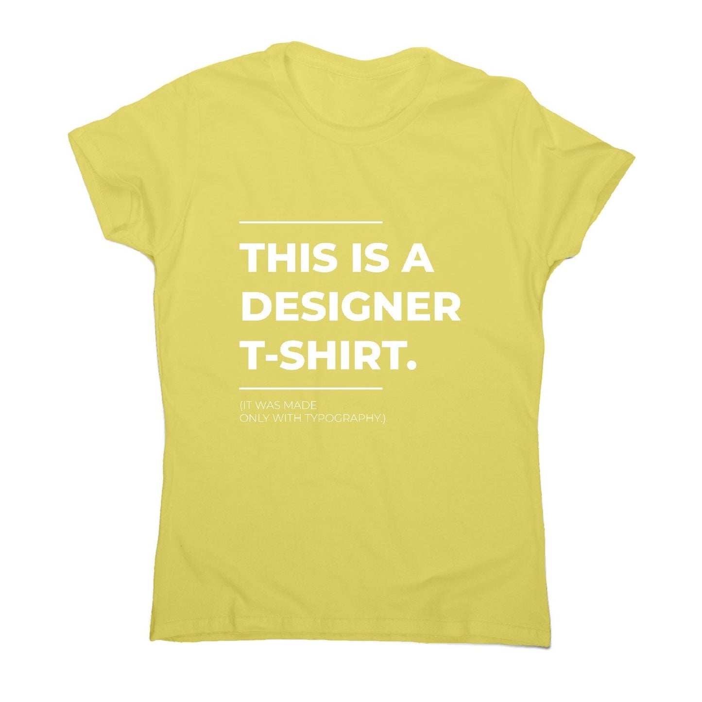 Designer parody - funny sarcastic women's t-shirt