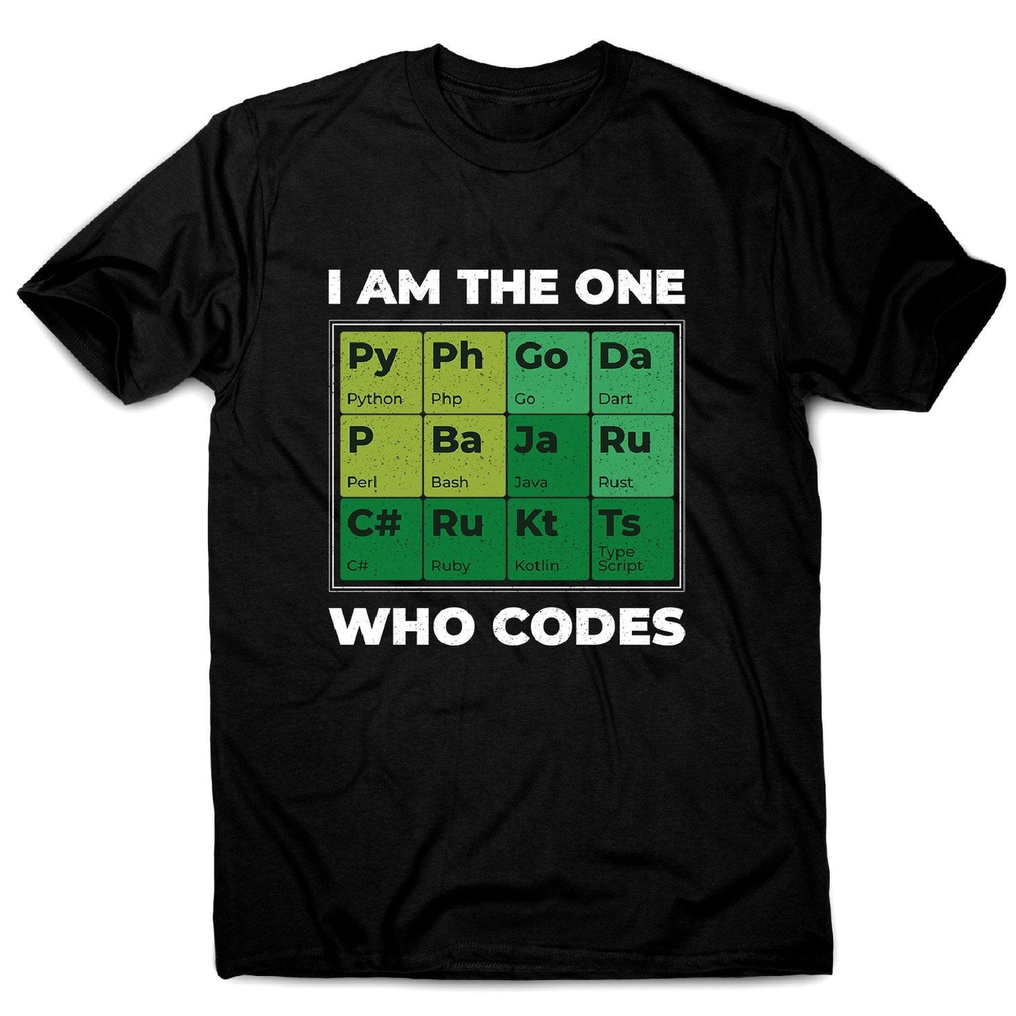 Developer periodic table - men's funny premium t-shirt