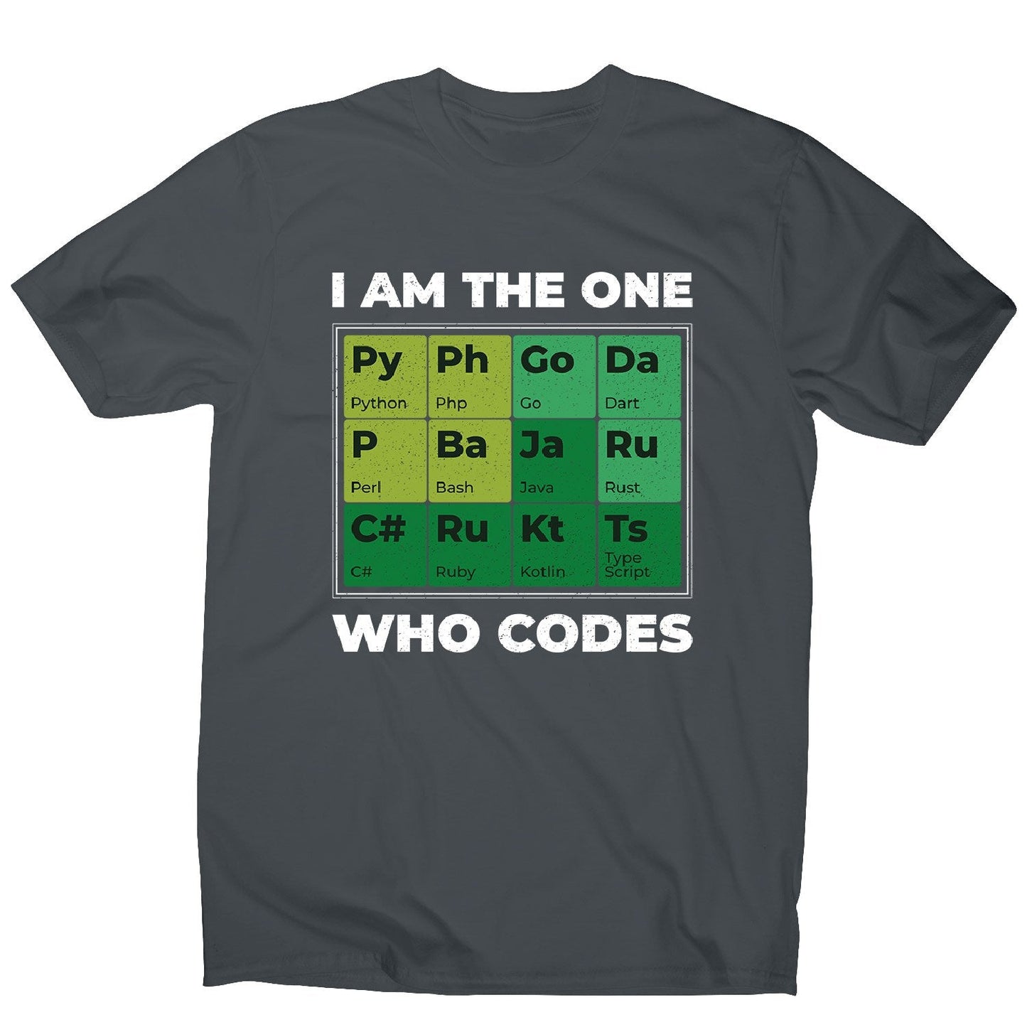 Developer periodic table - men's funny premium t-shirt