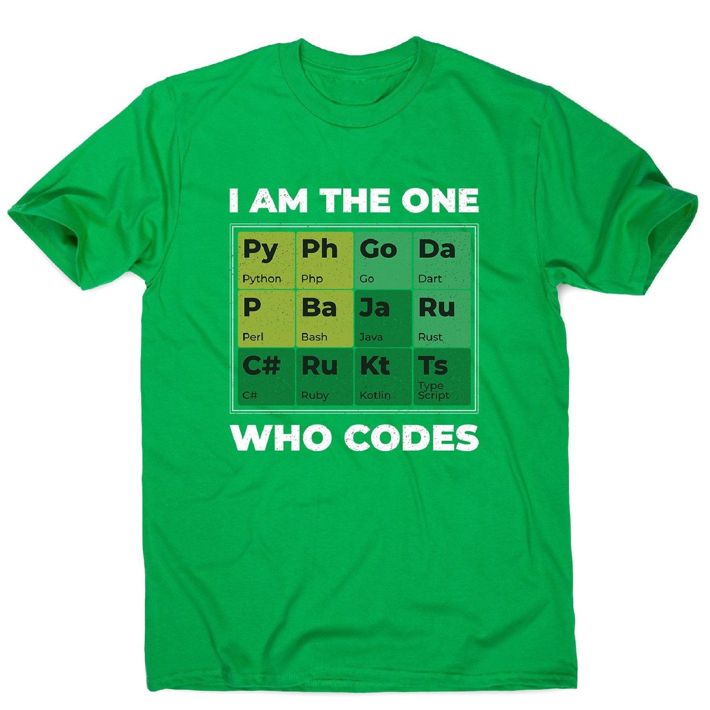 Developer periodic table - men's funny premium t-shirt