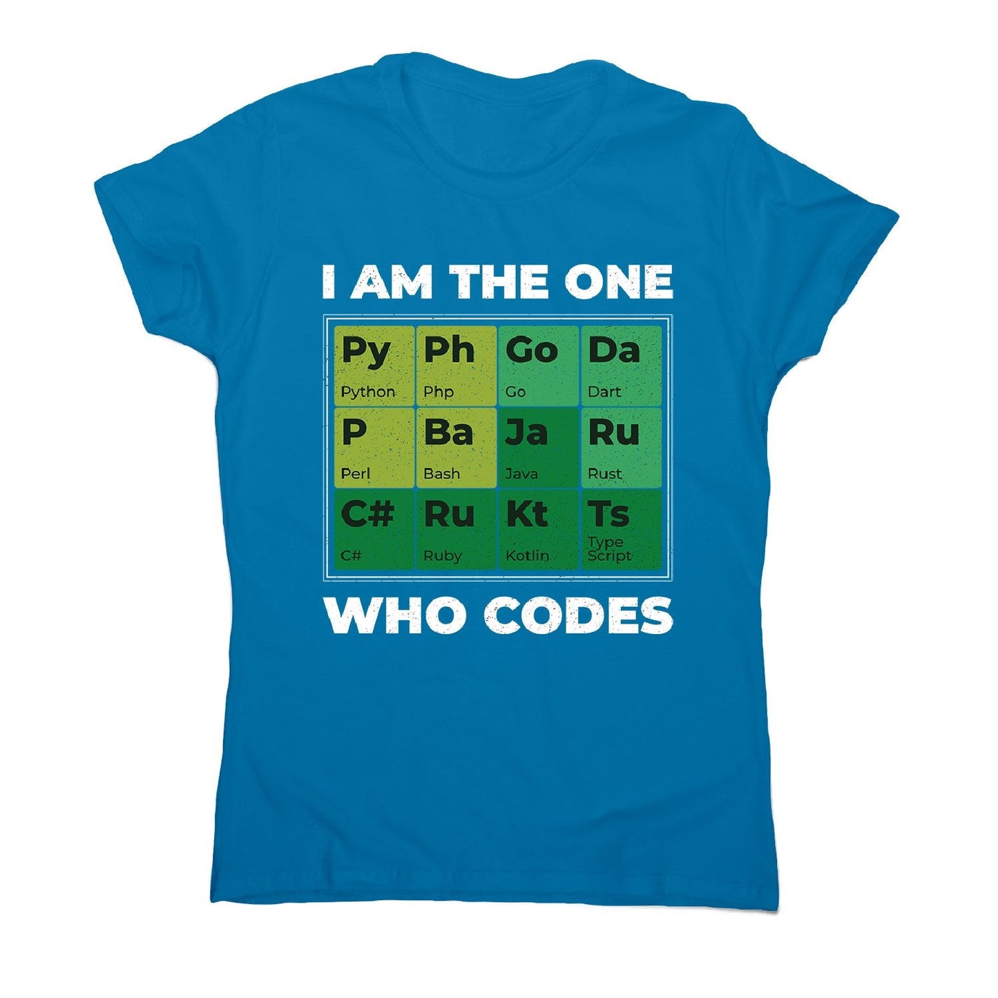 Developer periodic table - women's funny premium t-shirt