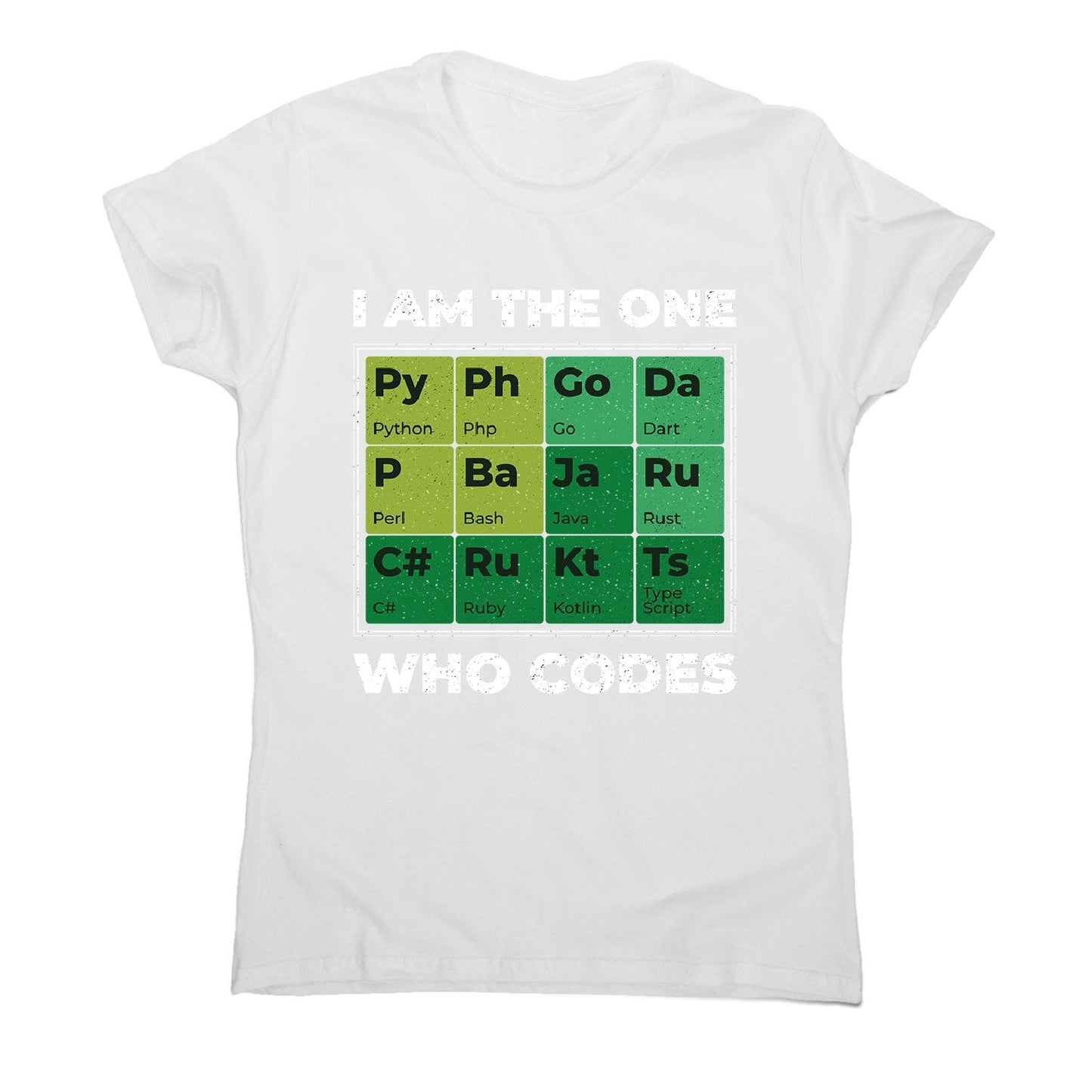 Developer periodic table - women's funny premium t-shirt