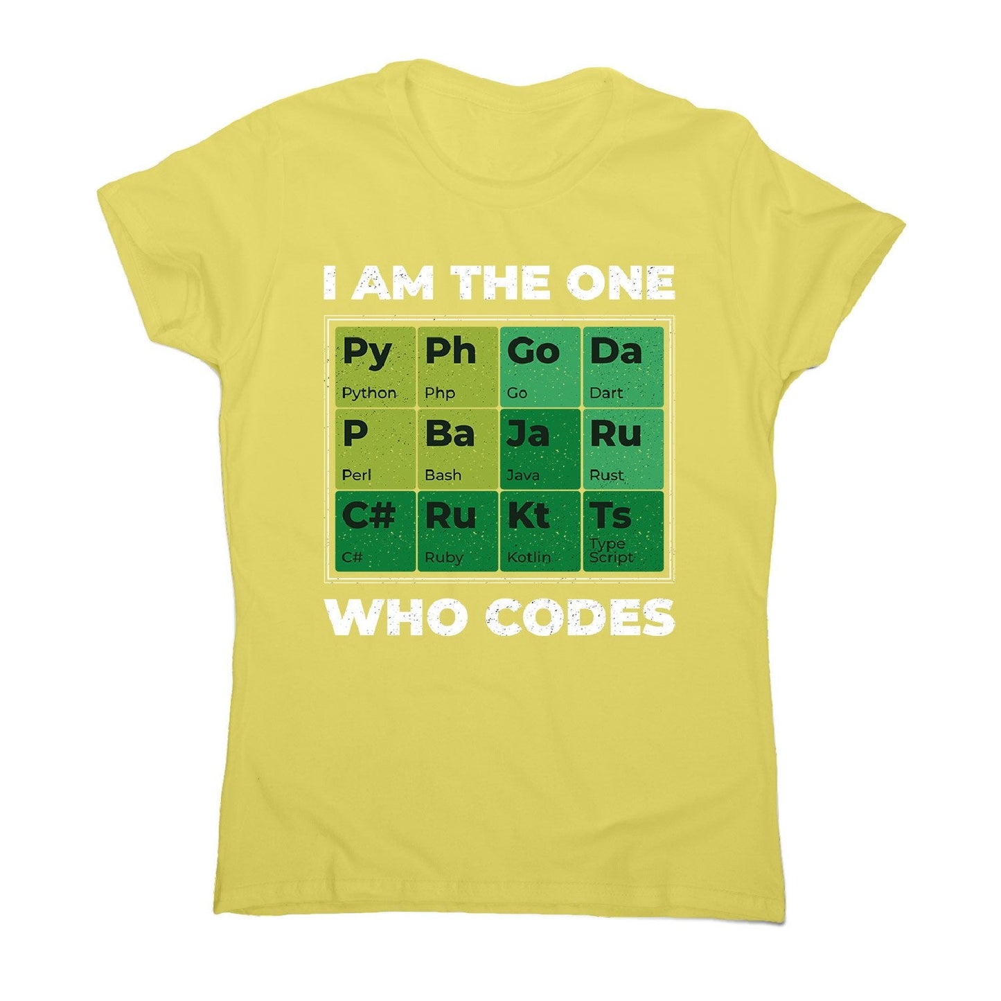 Developer periodic table - women's funny premium t-shirt