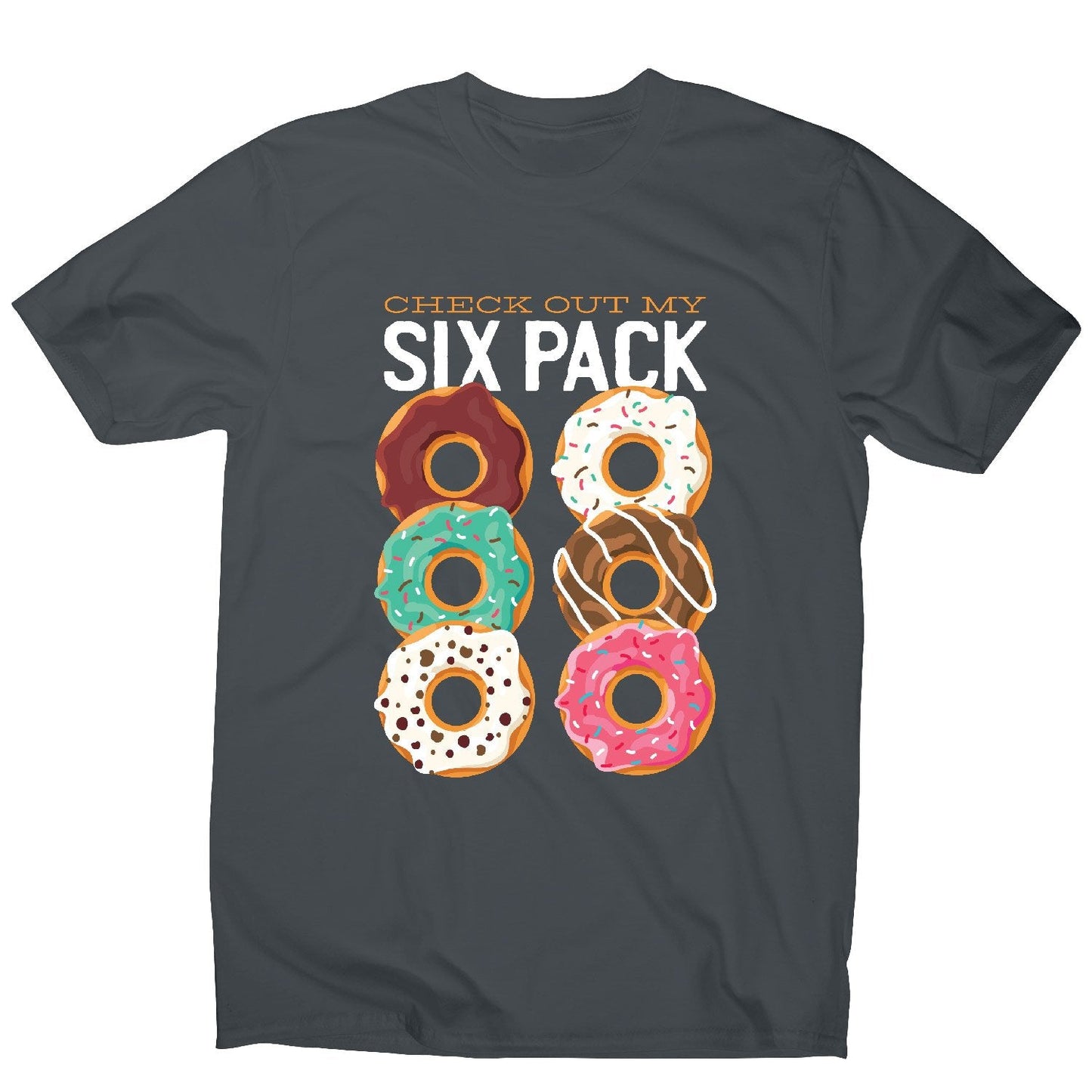 Donut six pack - men's funny premium t-shirt