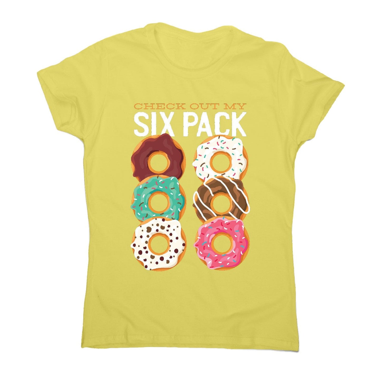 Donut six pack - women's funny premium t-shirt