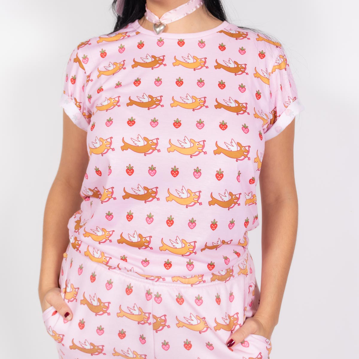 doxie love berry bliss unisex tee