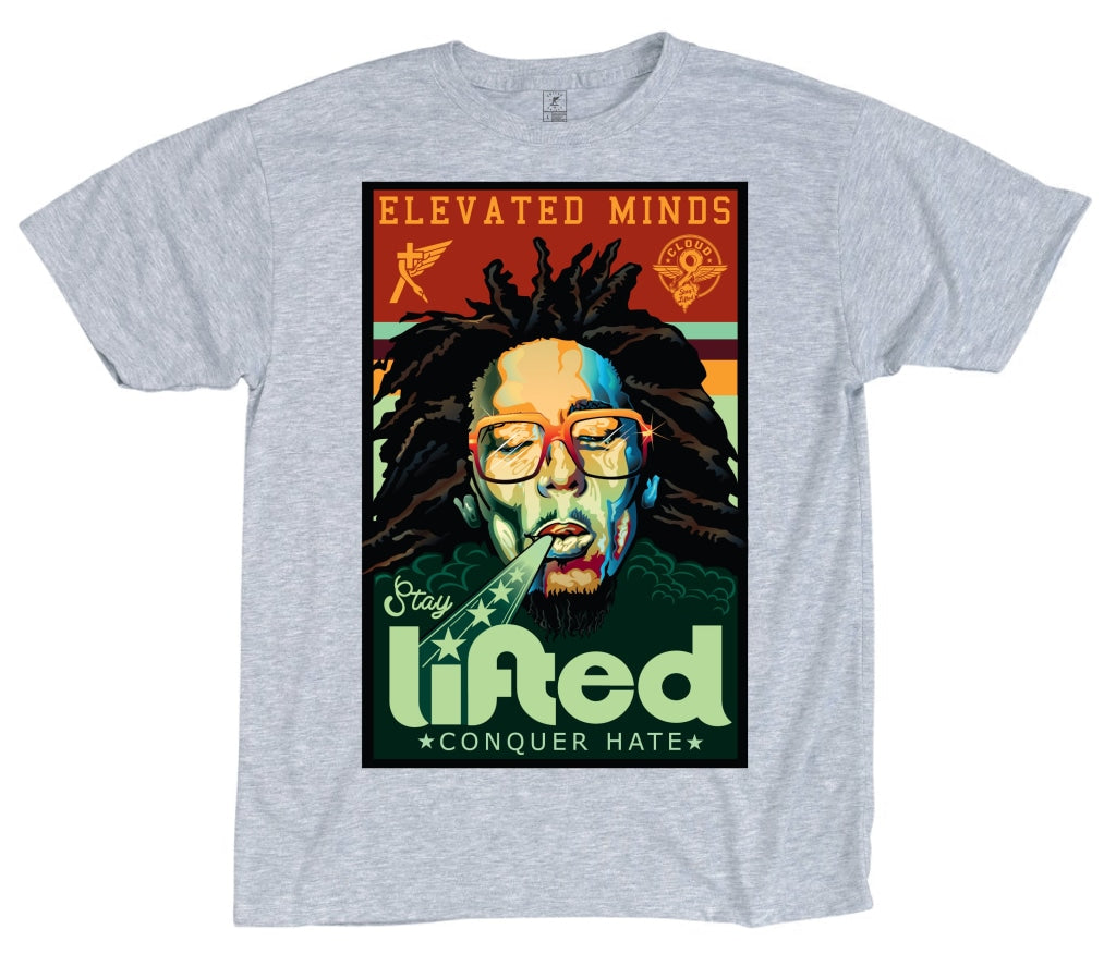 "Elevated Minds" Steel Grey Uni-Sex Tee