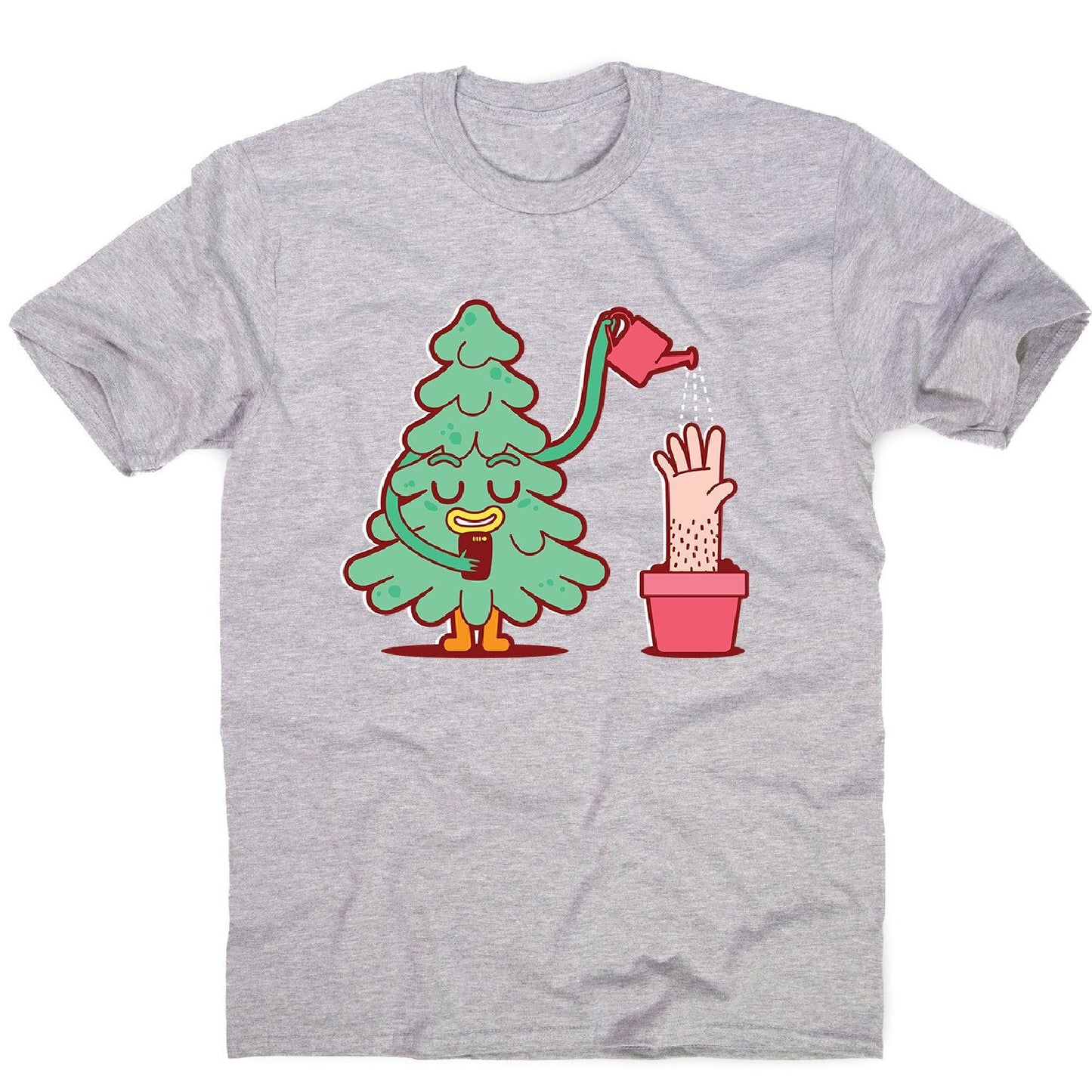 Flat cartoon - men's funny premium t-shirt