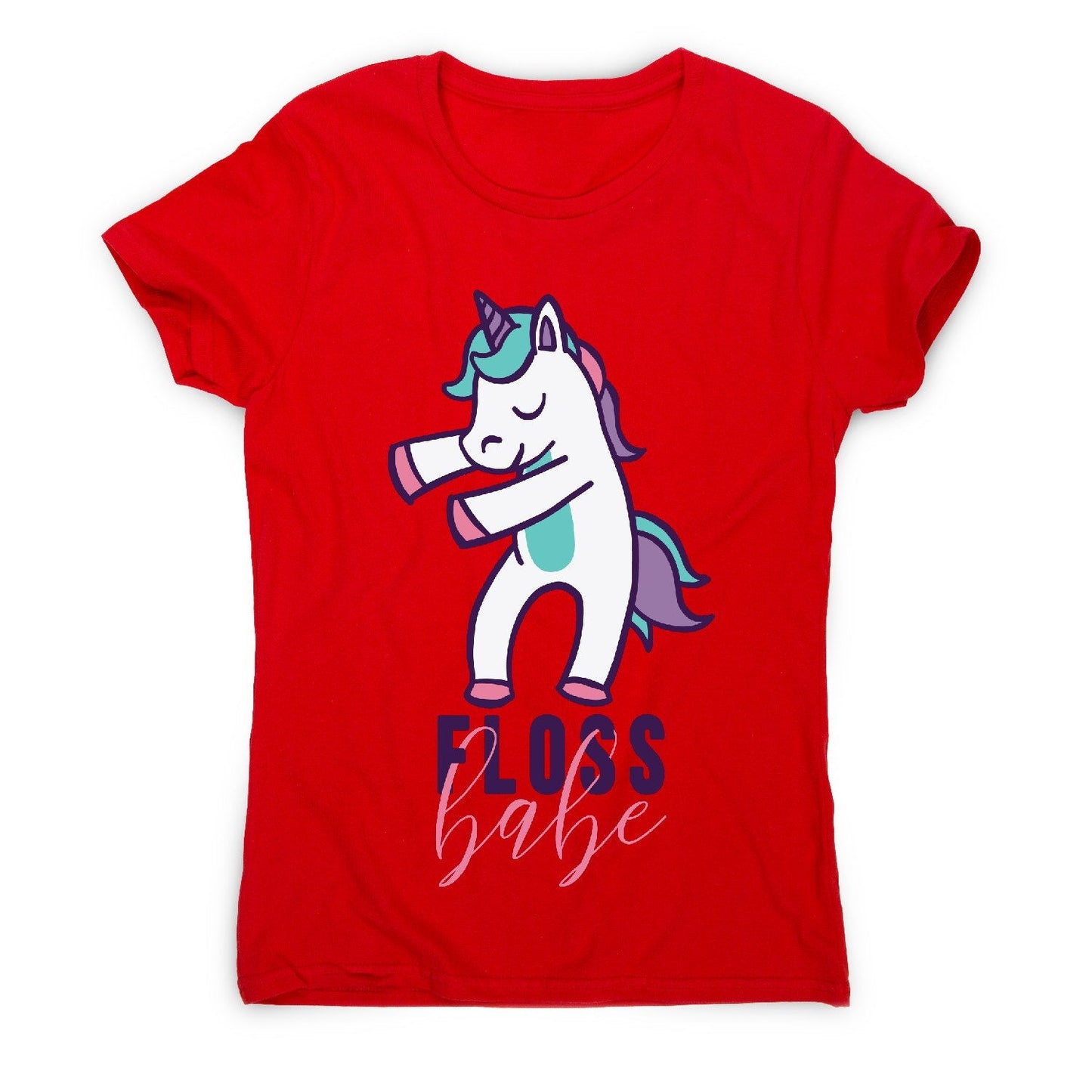 Floss unicorn - funny women's t-shirt