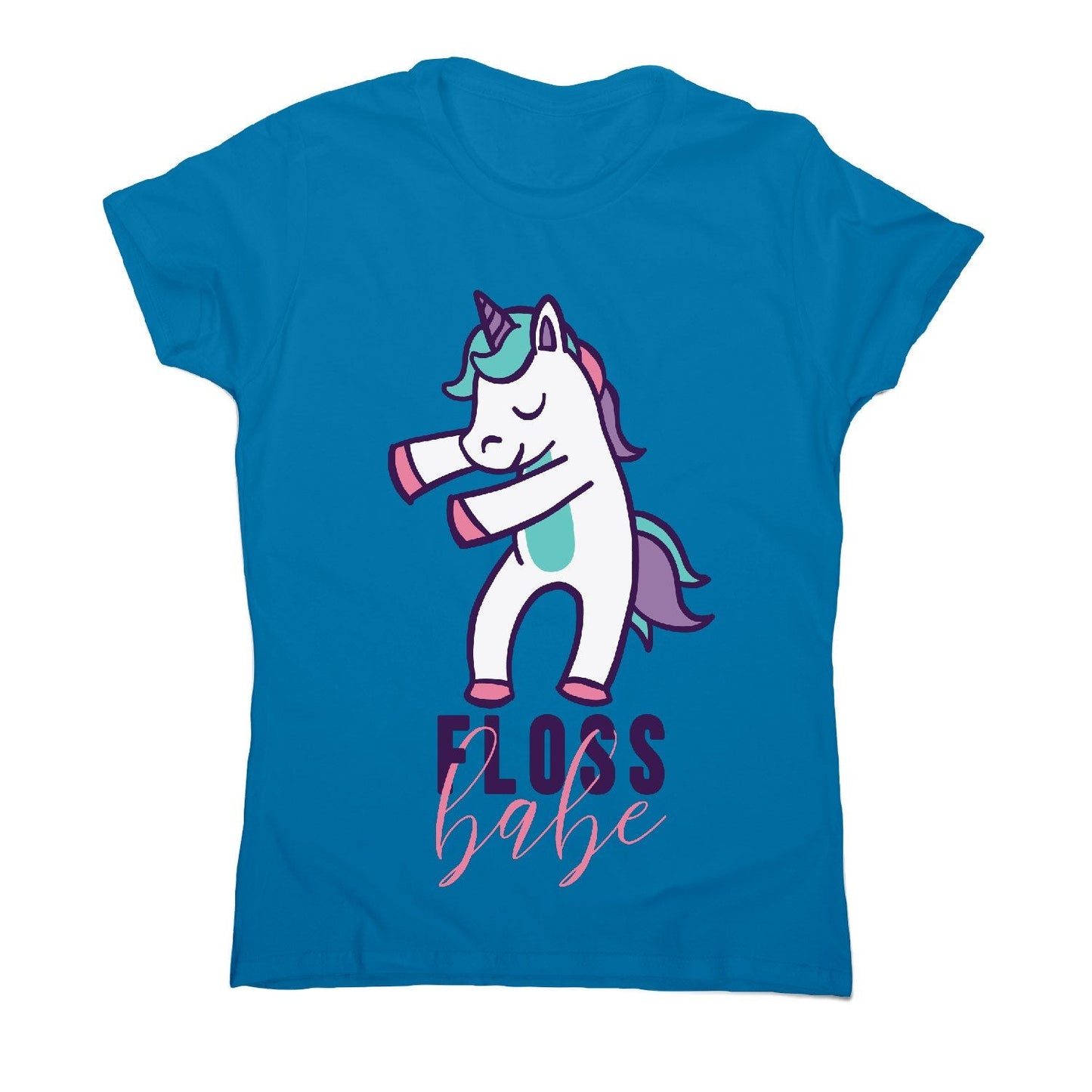 Floss unicorn - funny women's t-shirt