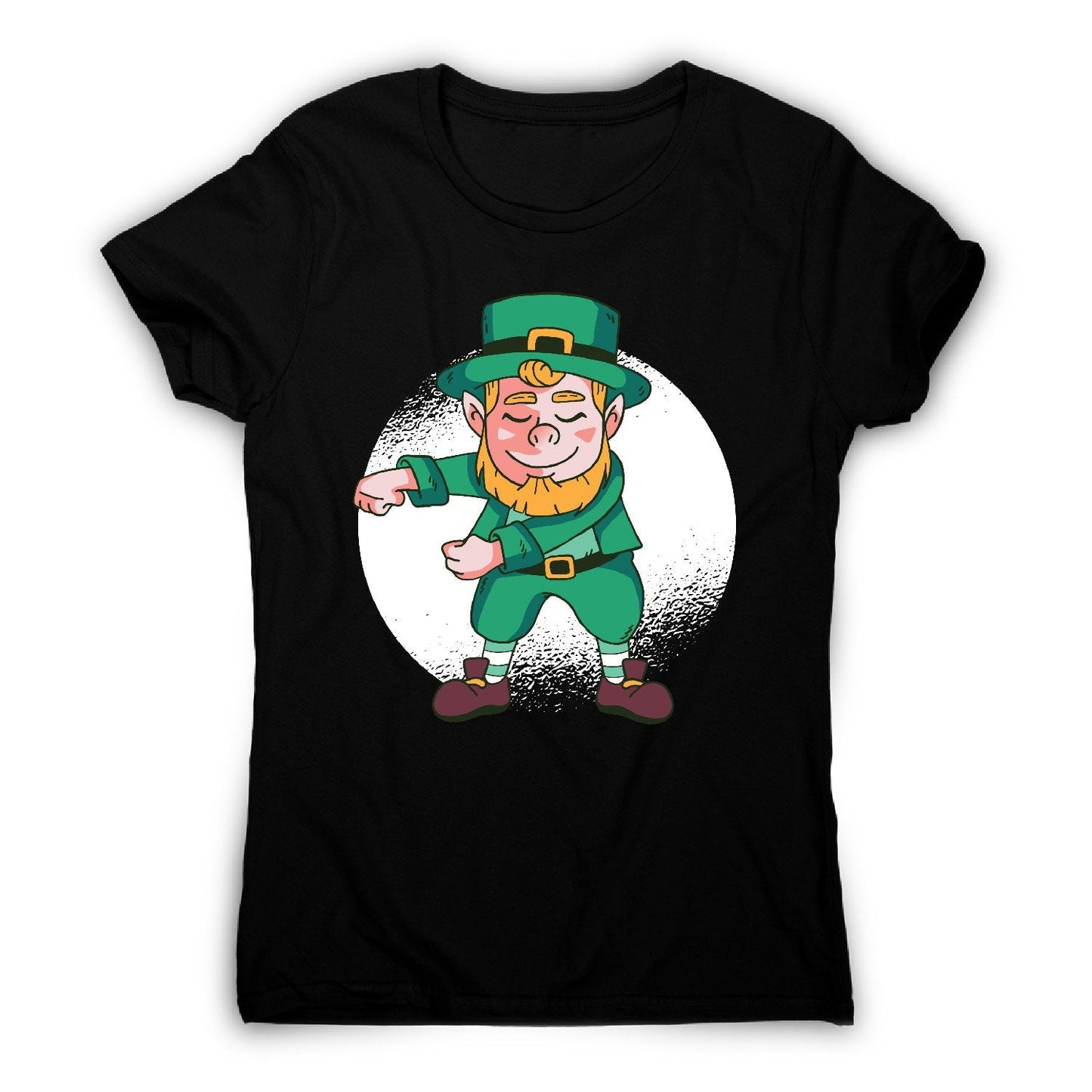 Flossing leprechaun - funny women's t-shirt