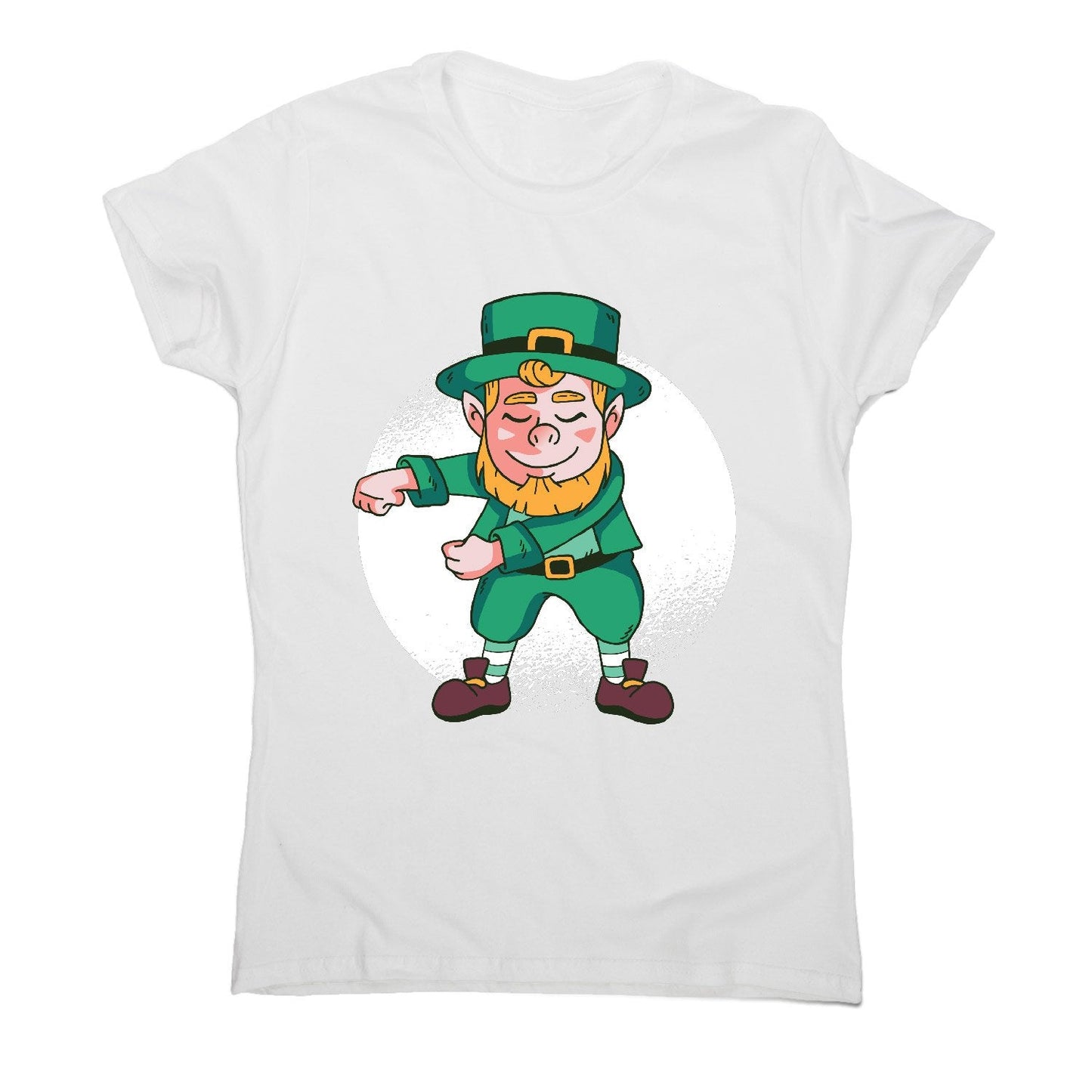 Flossing leprechaun - funny women's t-shirt