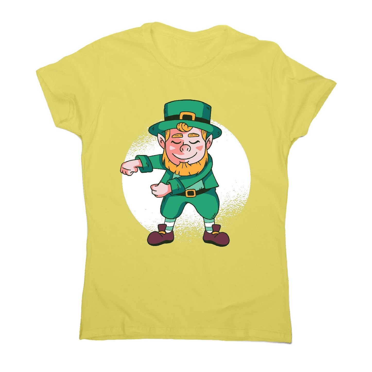 Flossing leprechaun - funny women's t-shirt