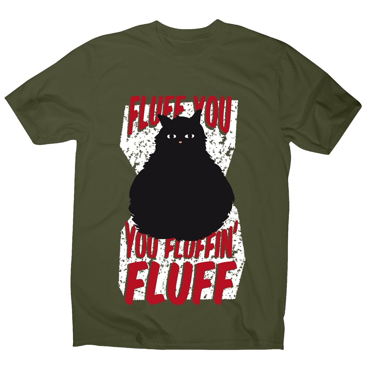 Fluffy cat - men's funny premium t-shirt