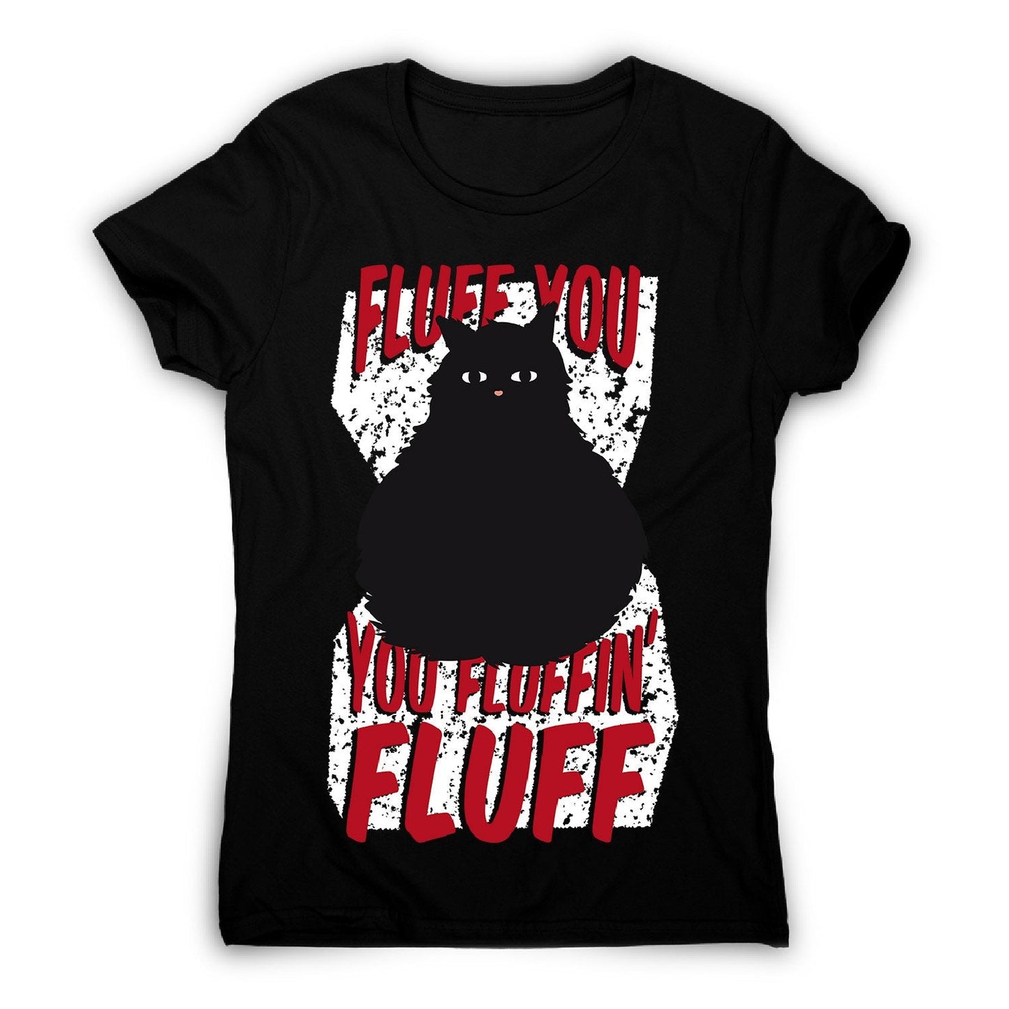 Fluffy cat - women's funny premium t-shirt