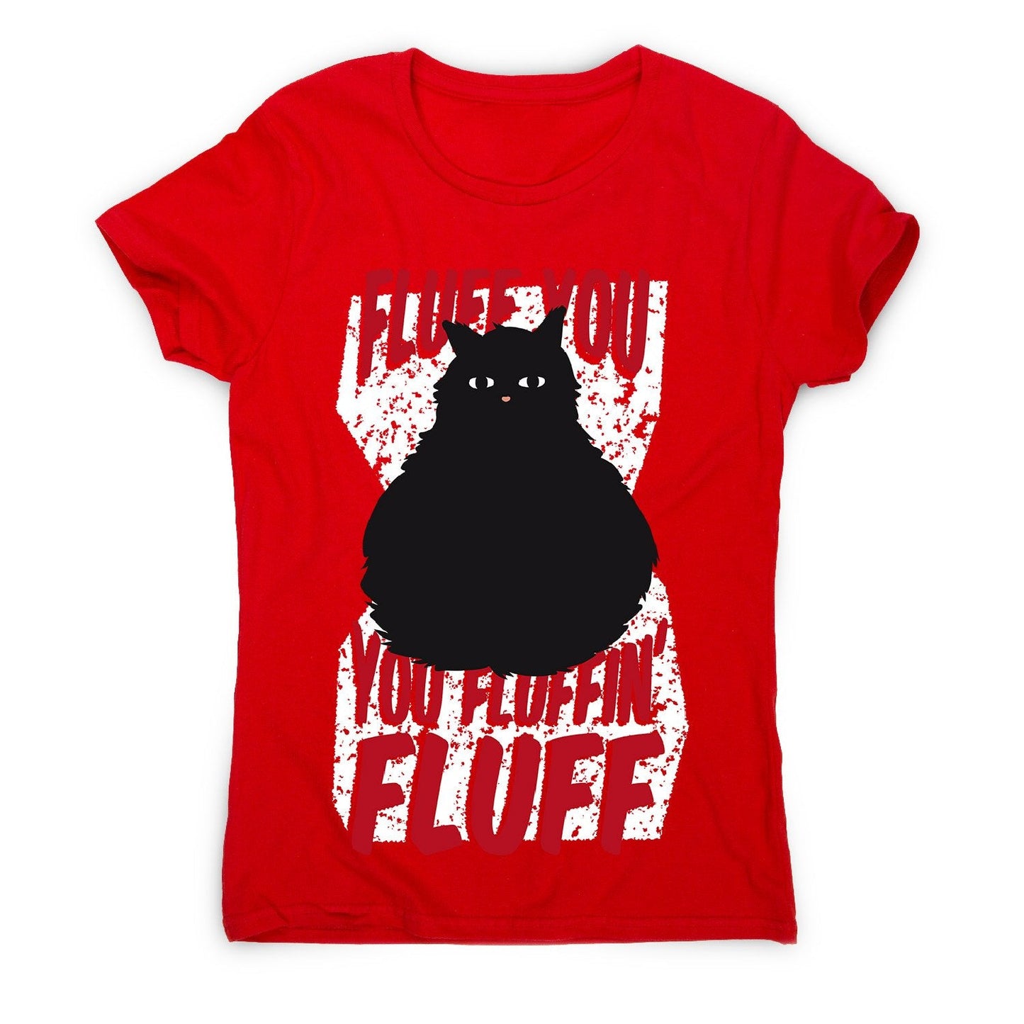 Fluffy cat - women's funny premium t-shirt