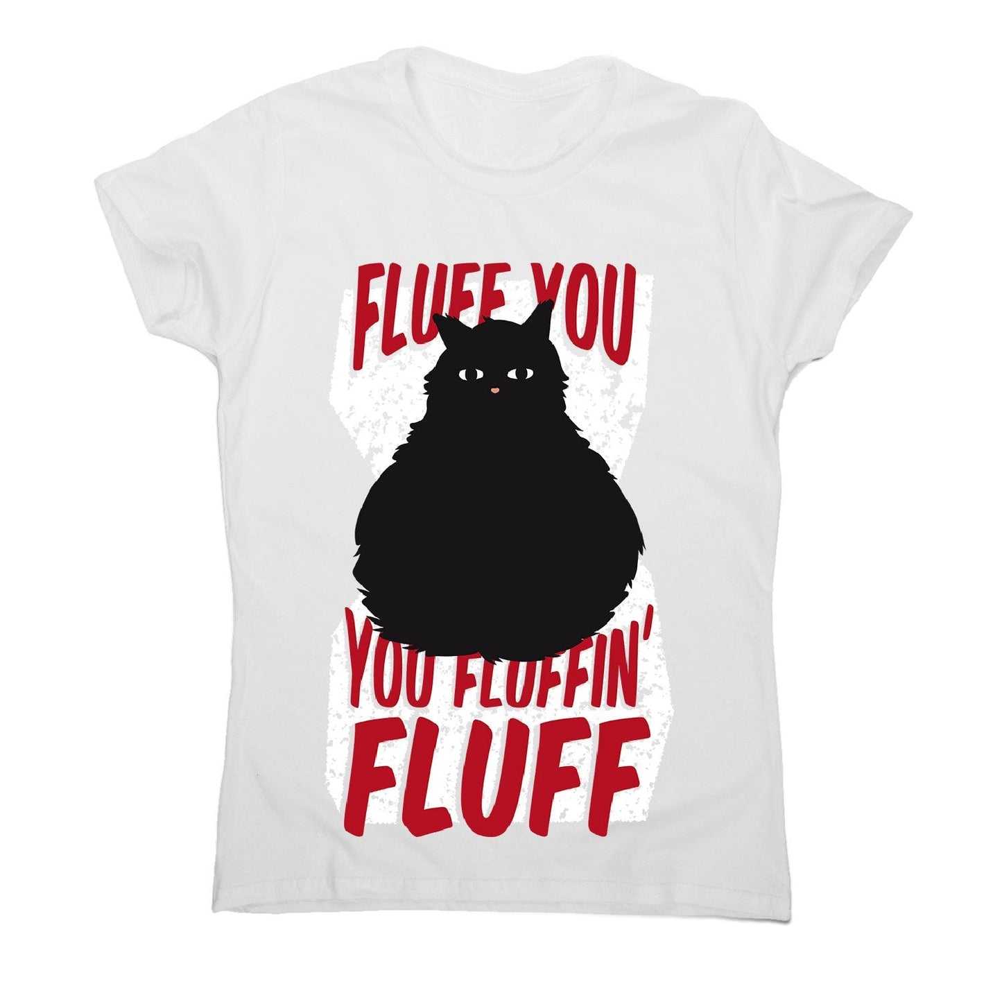 Fluffy cat - women's funny premium t-shirt