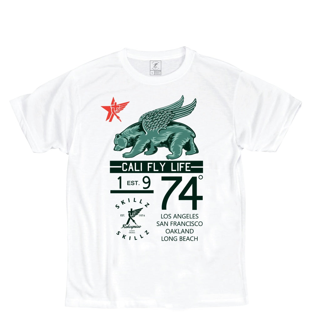 "Fly Since 74" White Tee