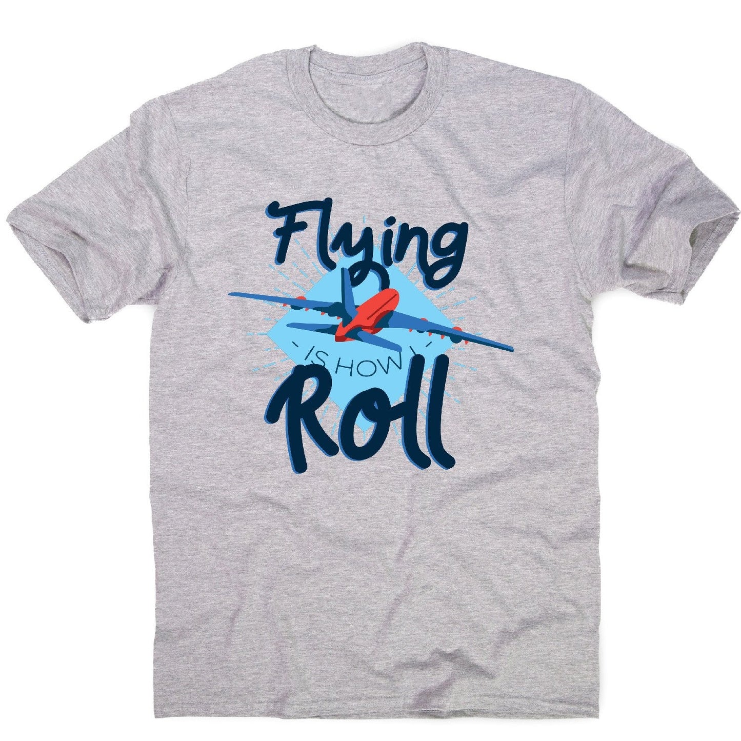 Flying airplane - funny men's t-shirt
