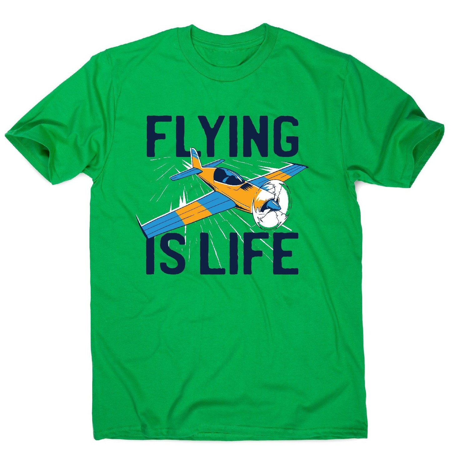 Flying is life - men's funny premium t-shirt