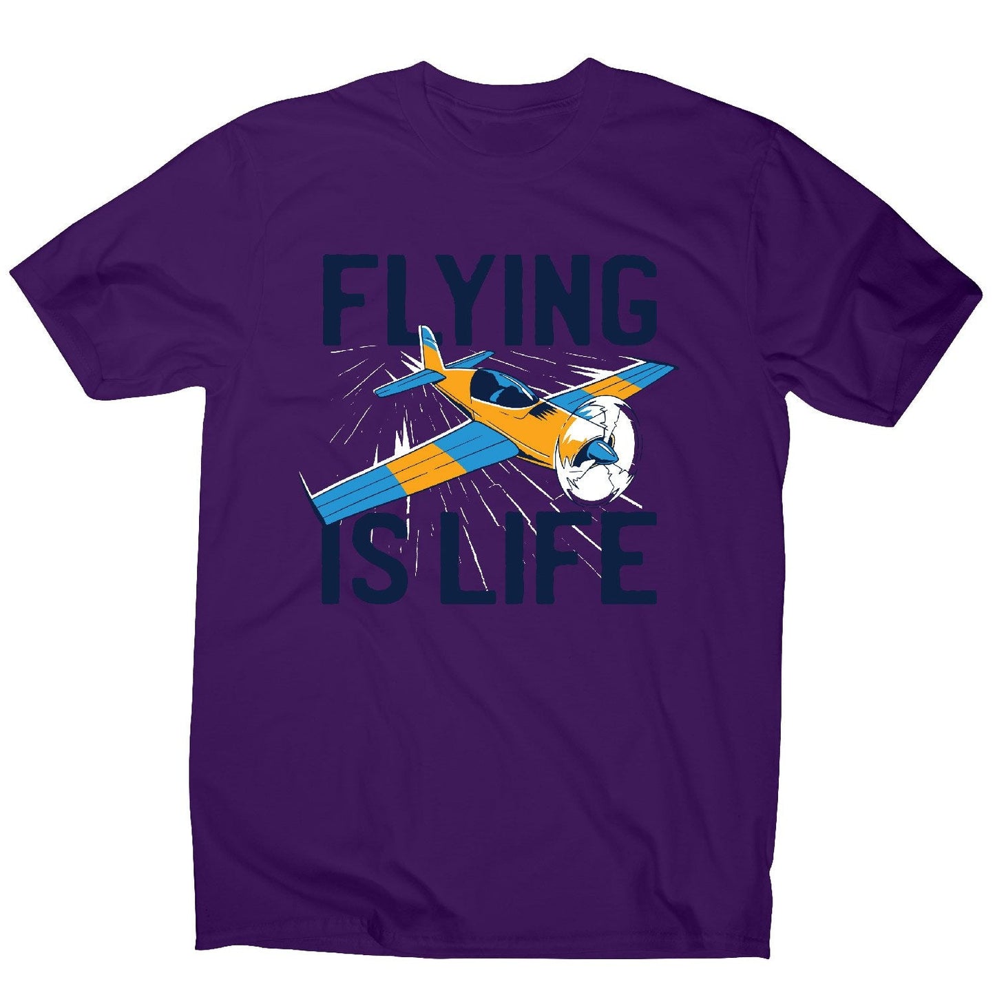 Flying is life - men's funny premium t-shirt