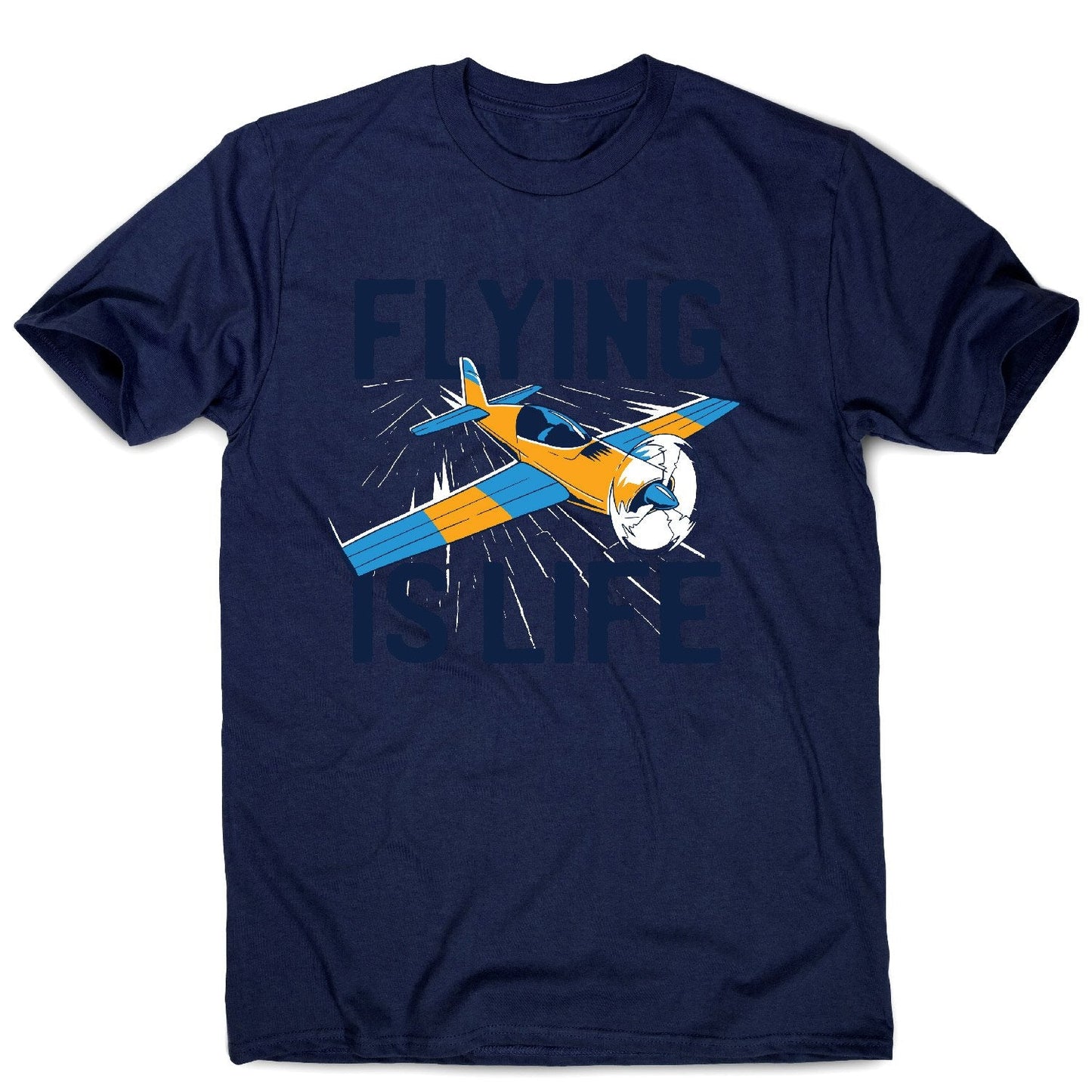 Flying is life - men's funny premium t-shirt