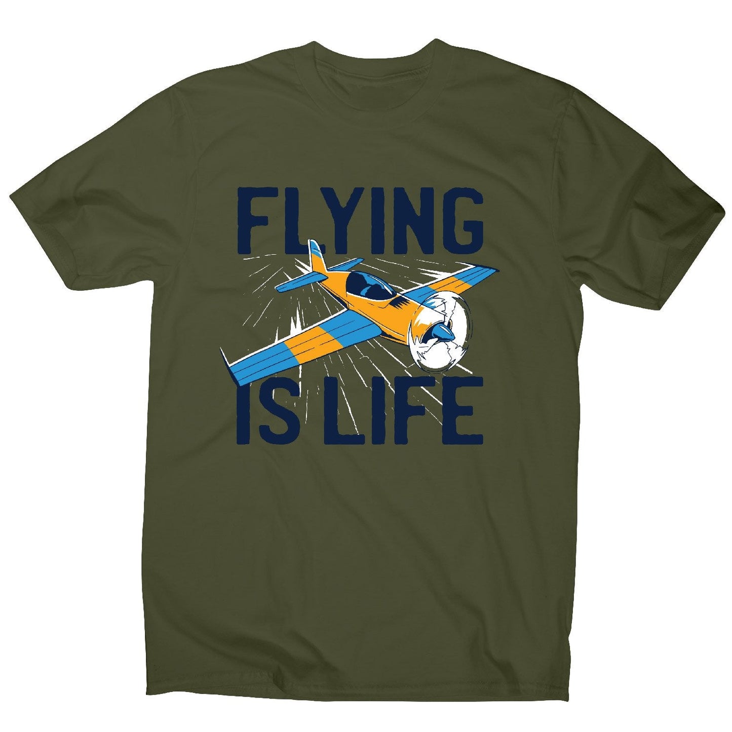 Flying is life - men's funny premium t-shirt