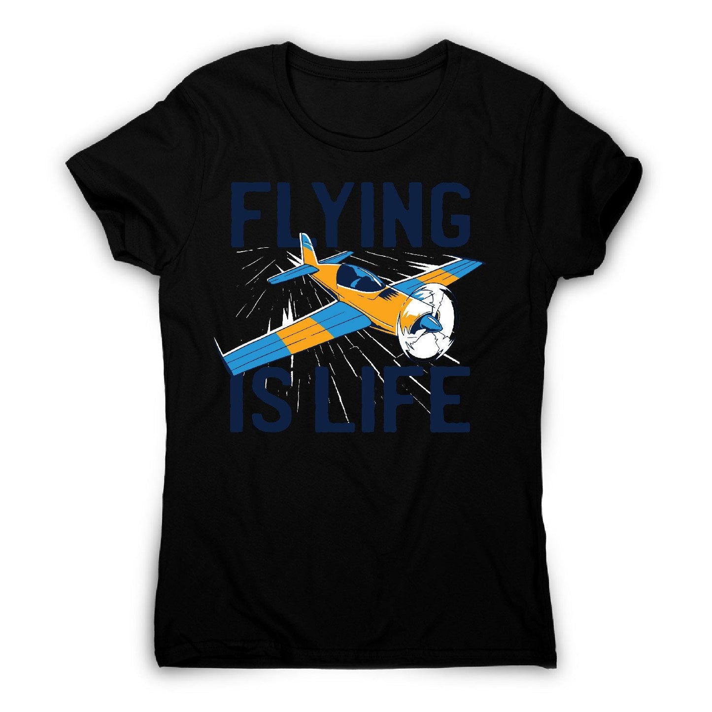 Flying is life - women's funny premium t-shirt