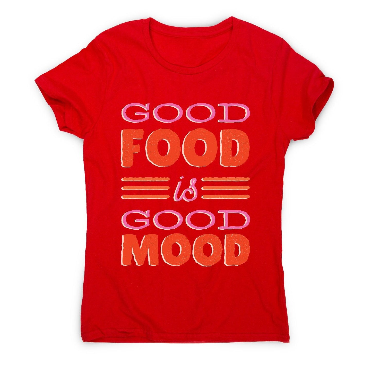Food mood lettering - women's funny premium t-shirt