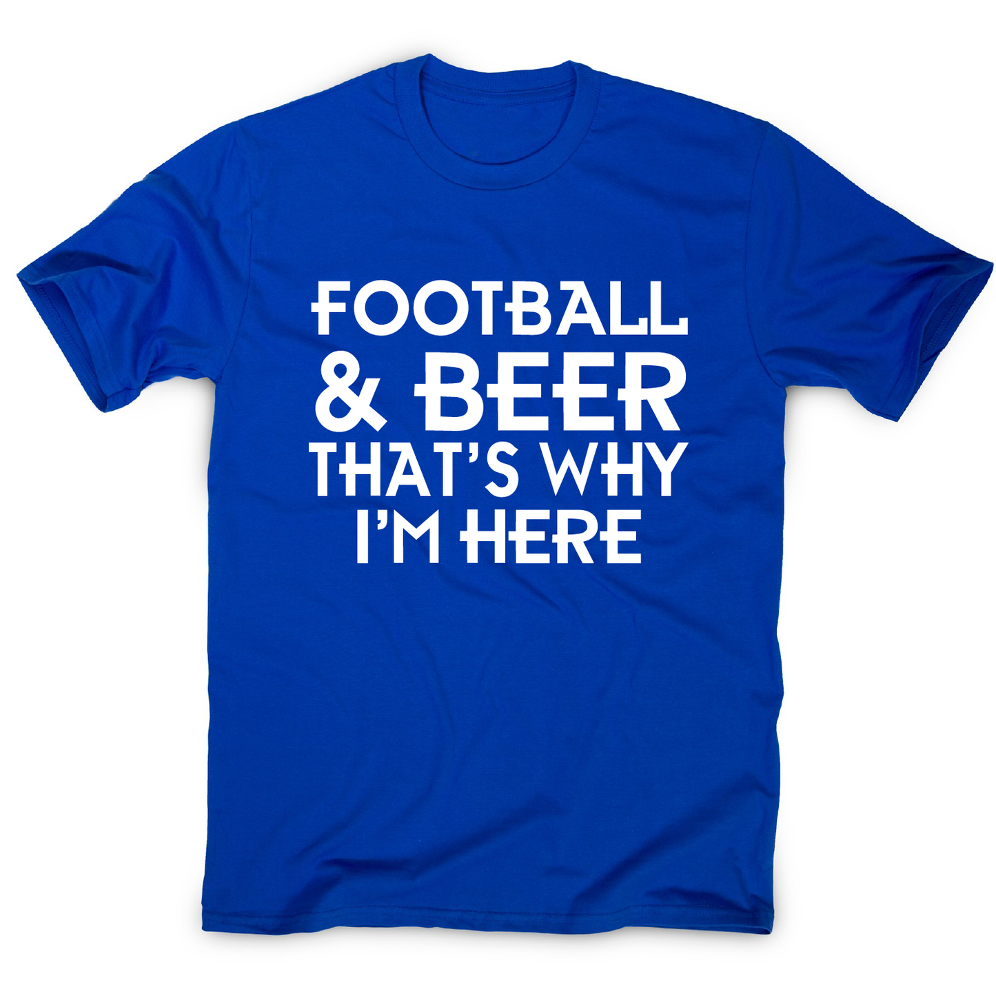 Football & beer awesome funny t-shirt men's