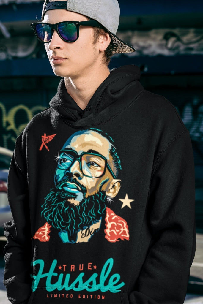 "Hussle BLK" Uni-Sex Heavy Weight Hoodie
