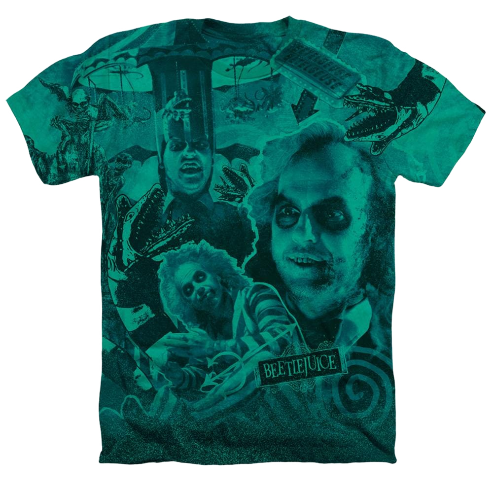 Beetlejuice Three Times The Charm - Men's All-Over Heather T-Shirt
