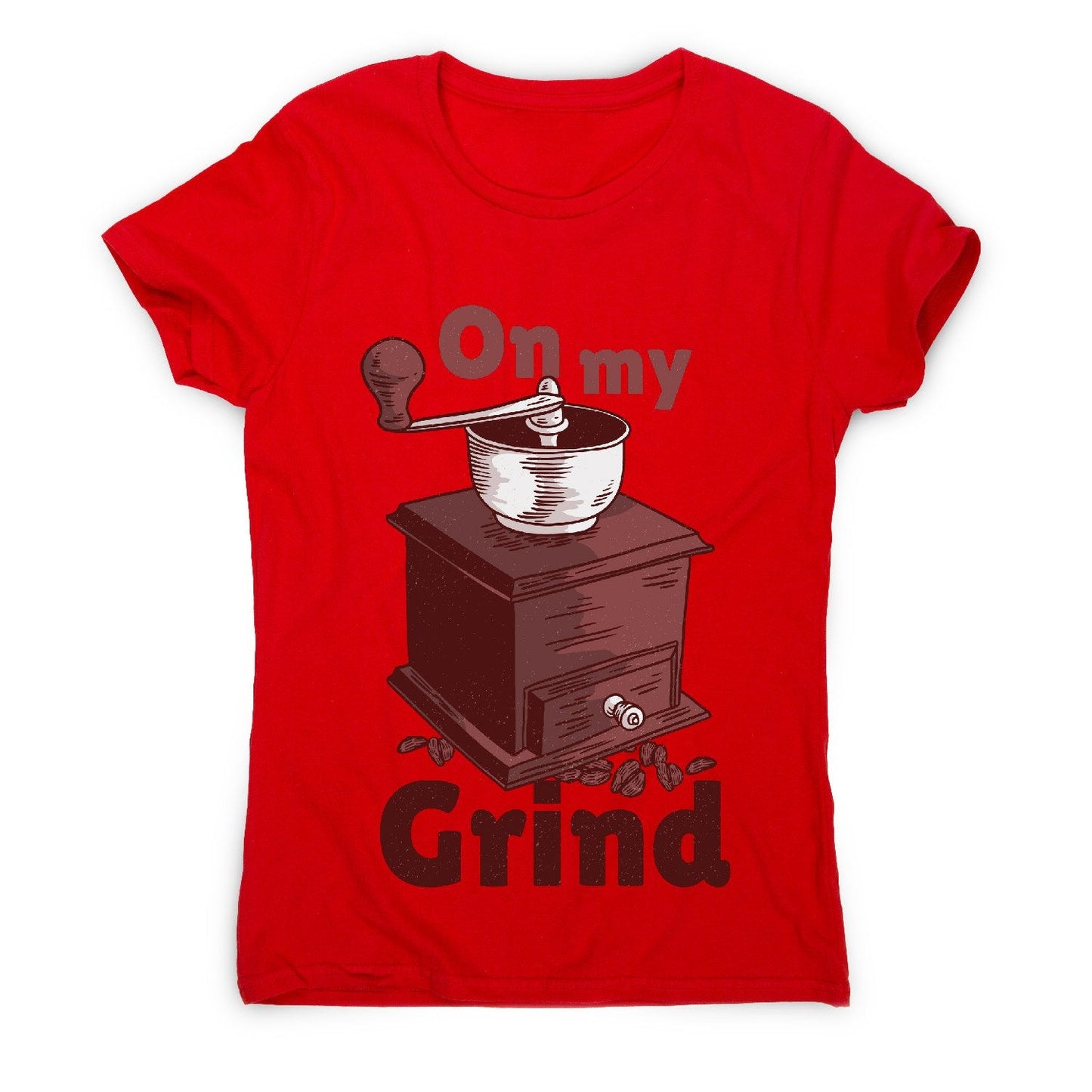 Manual coffee grinder - women's funny premium t-shirt