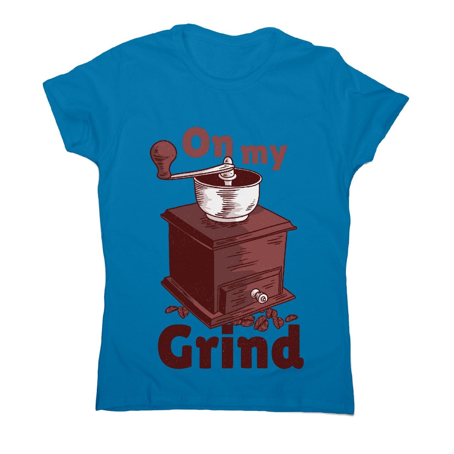 Manual coffee grinder - women's funny premium t-shirt
