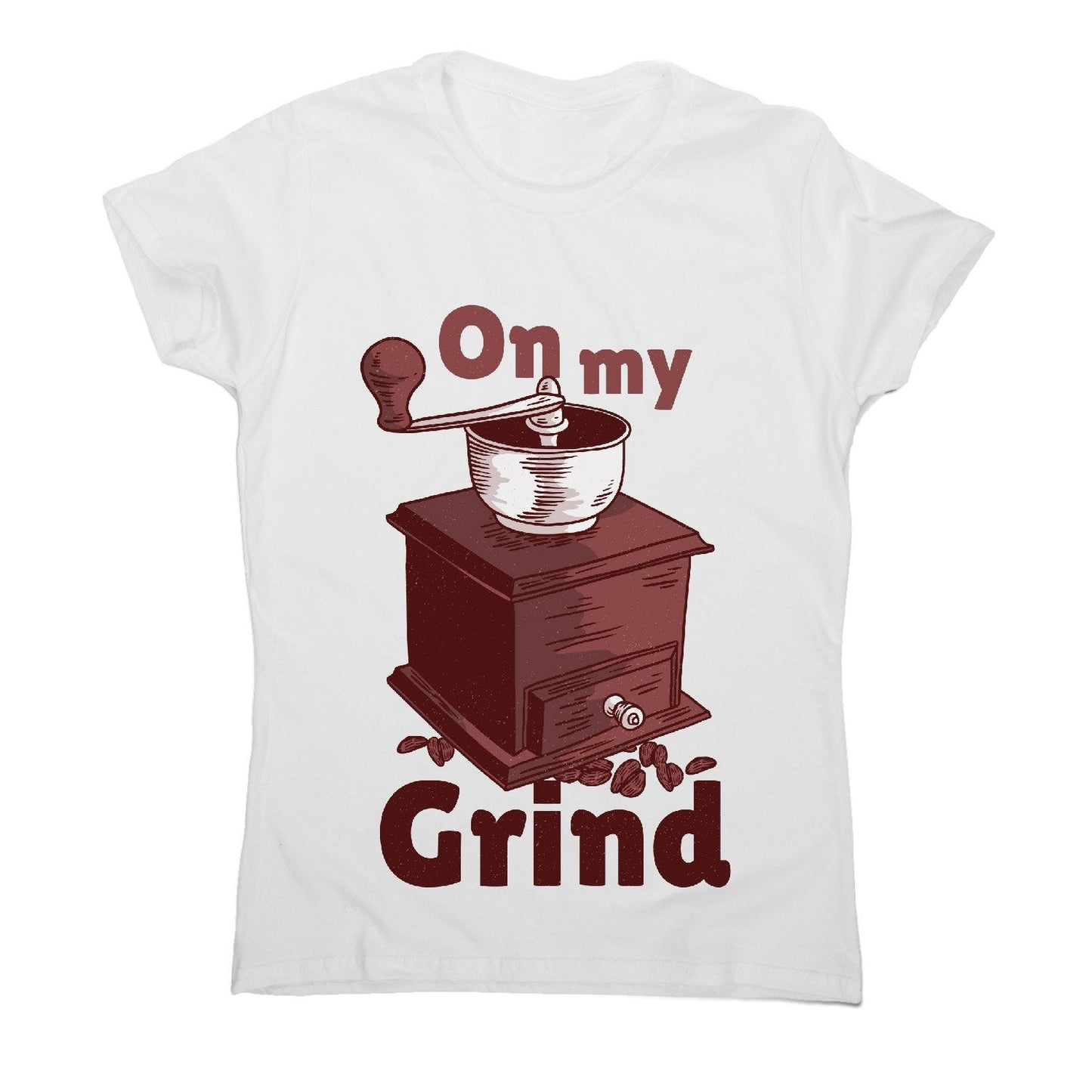 Manual coffee grinder - women's funny premium t-shirt