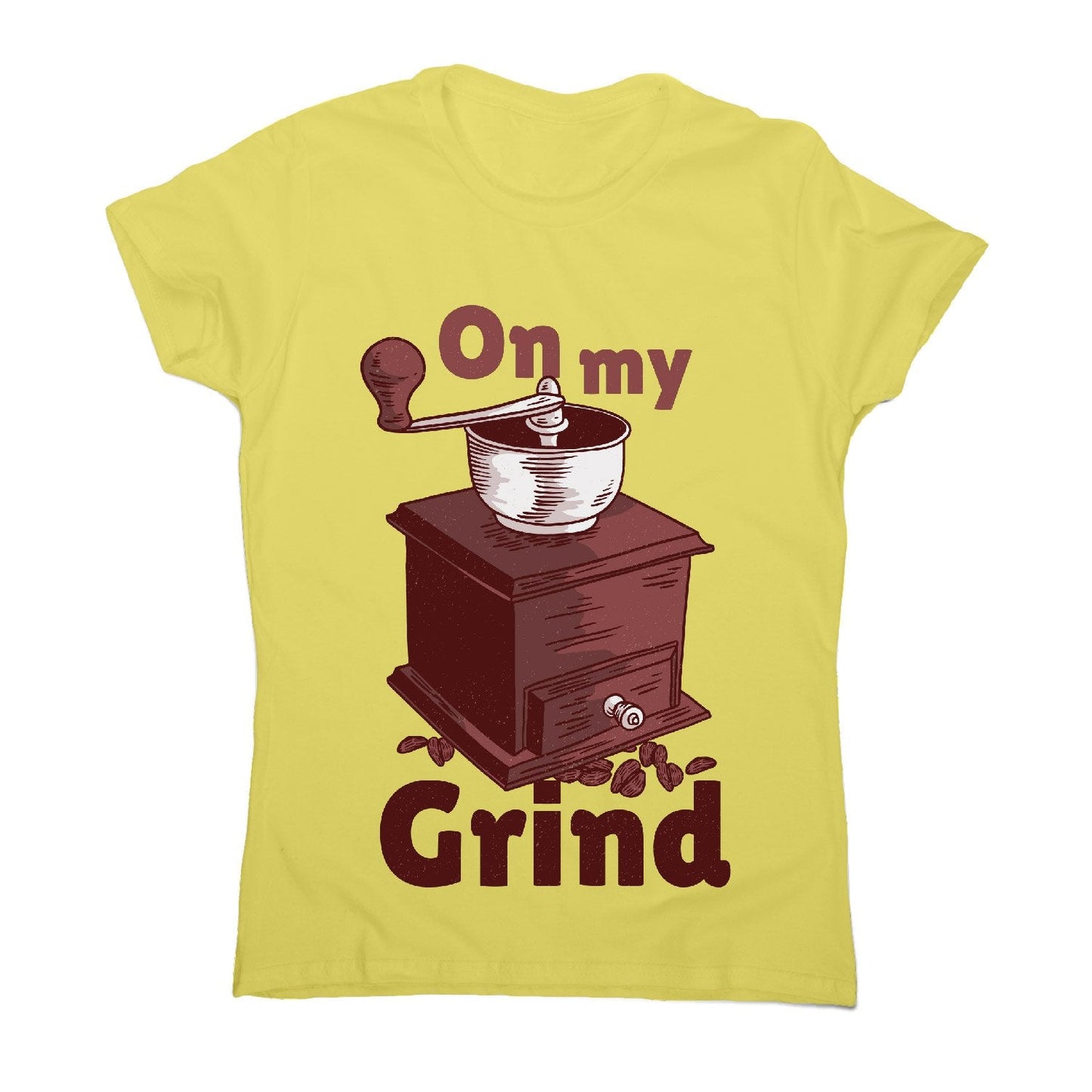 Manual coffee grinder - women's funny premium t-shirt