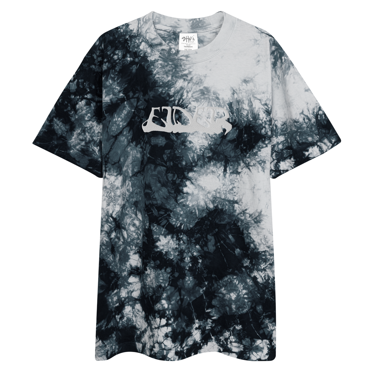 ELDER Classic Logo Embroidered Tie-Dye Oversized Shirt - LIMITED EDITION