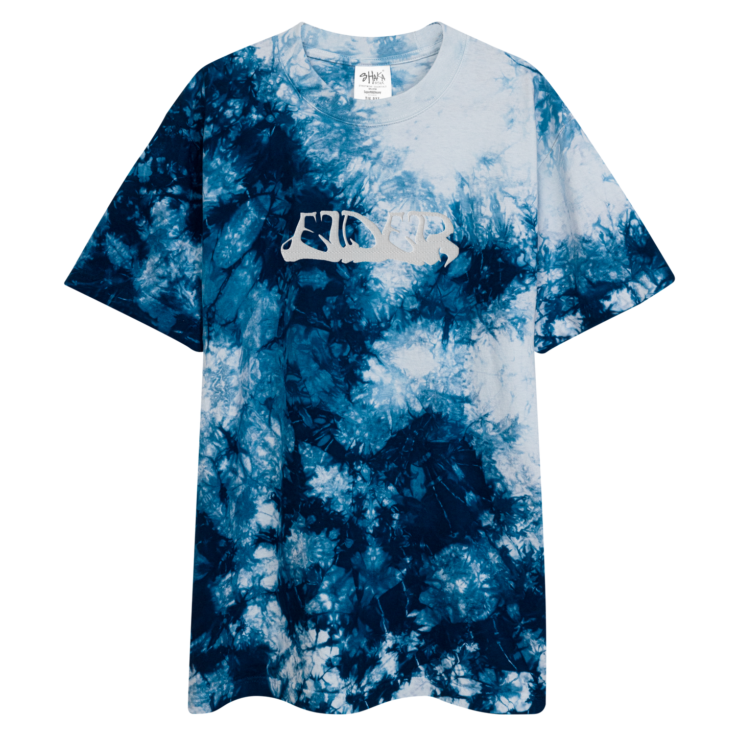 ELDER Classic Logo Embroidered Tie-Dye Oversized Shirt - LIMITED EDITION
