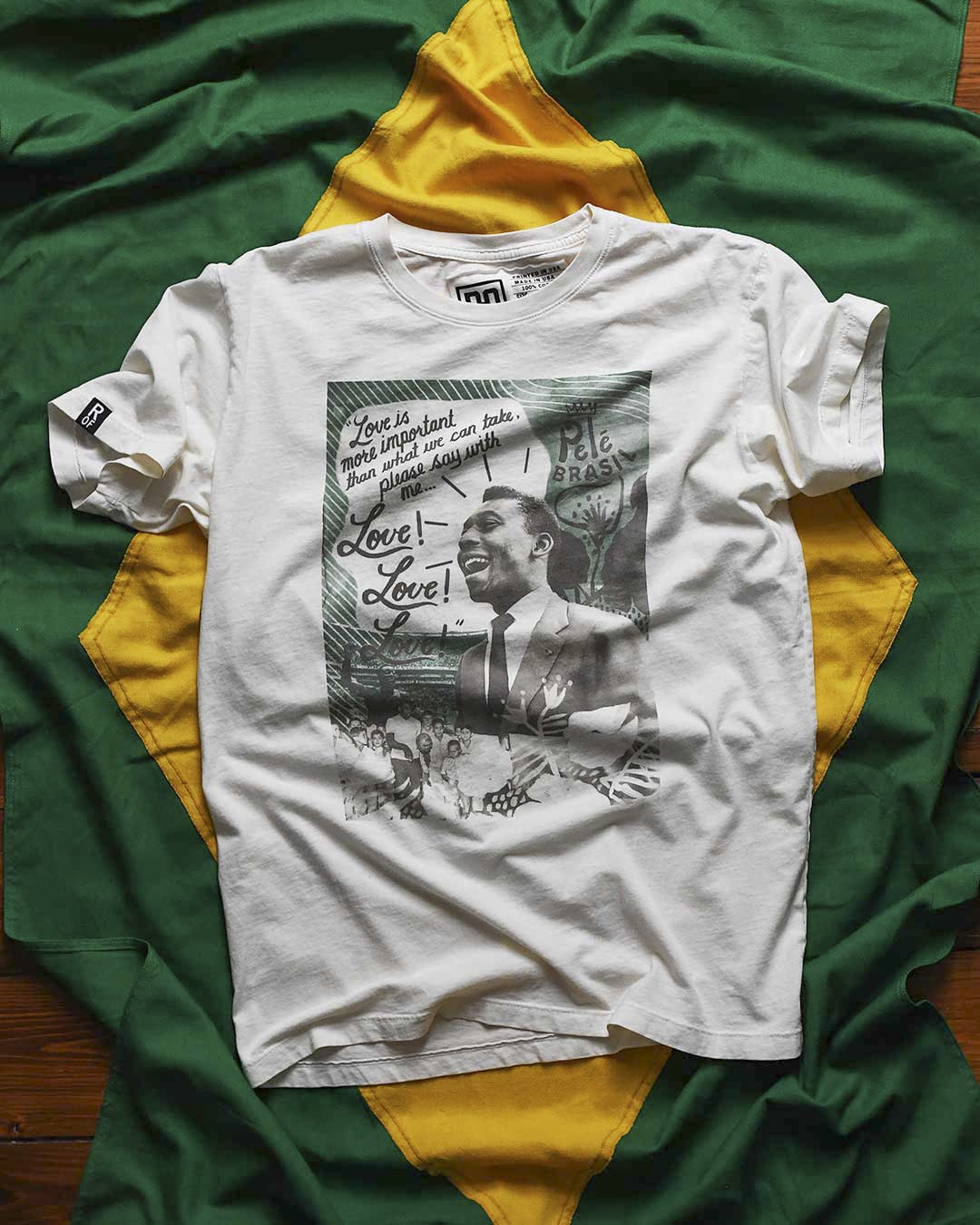 Pelé Tribute - White Photo Tee