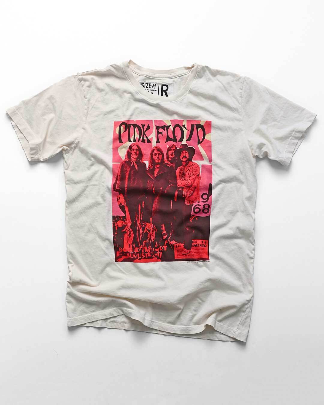Pink Floyd 1968 White Photo Tee