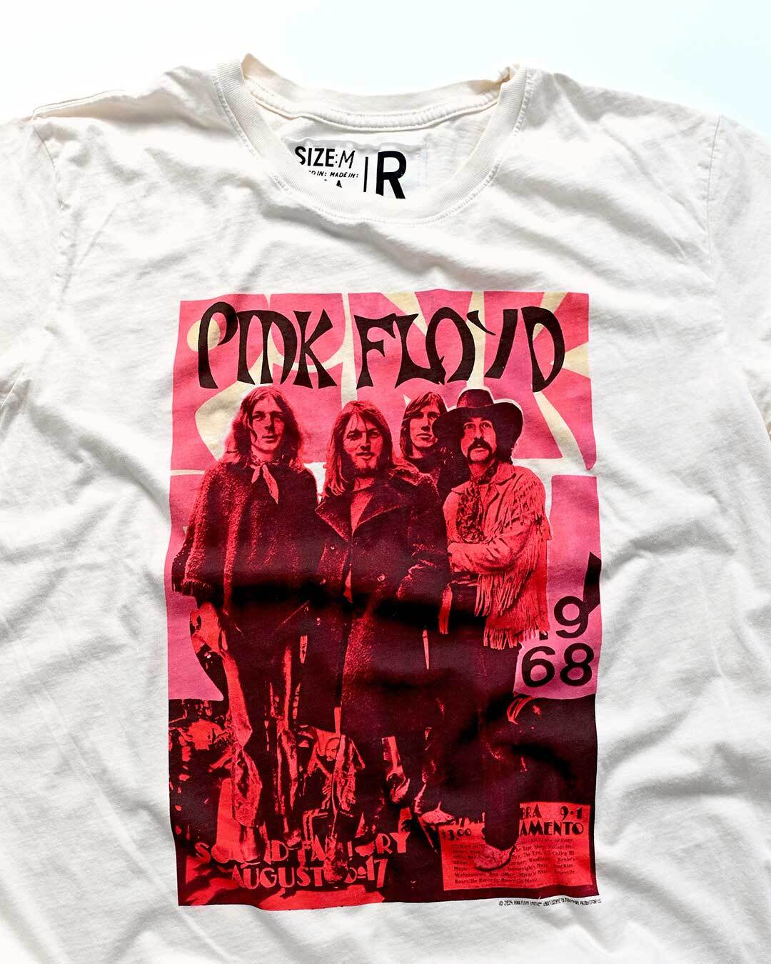Pink Floyd 1968 White Photo Tee