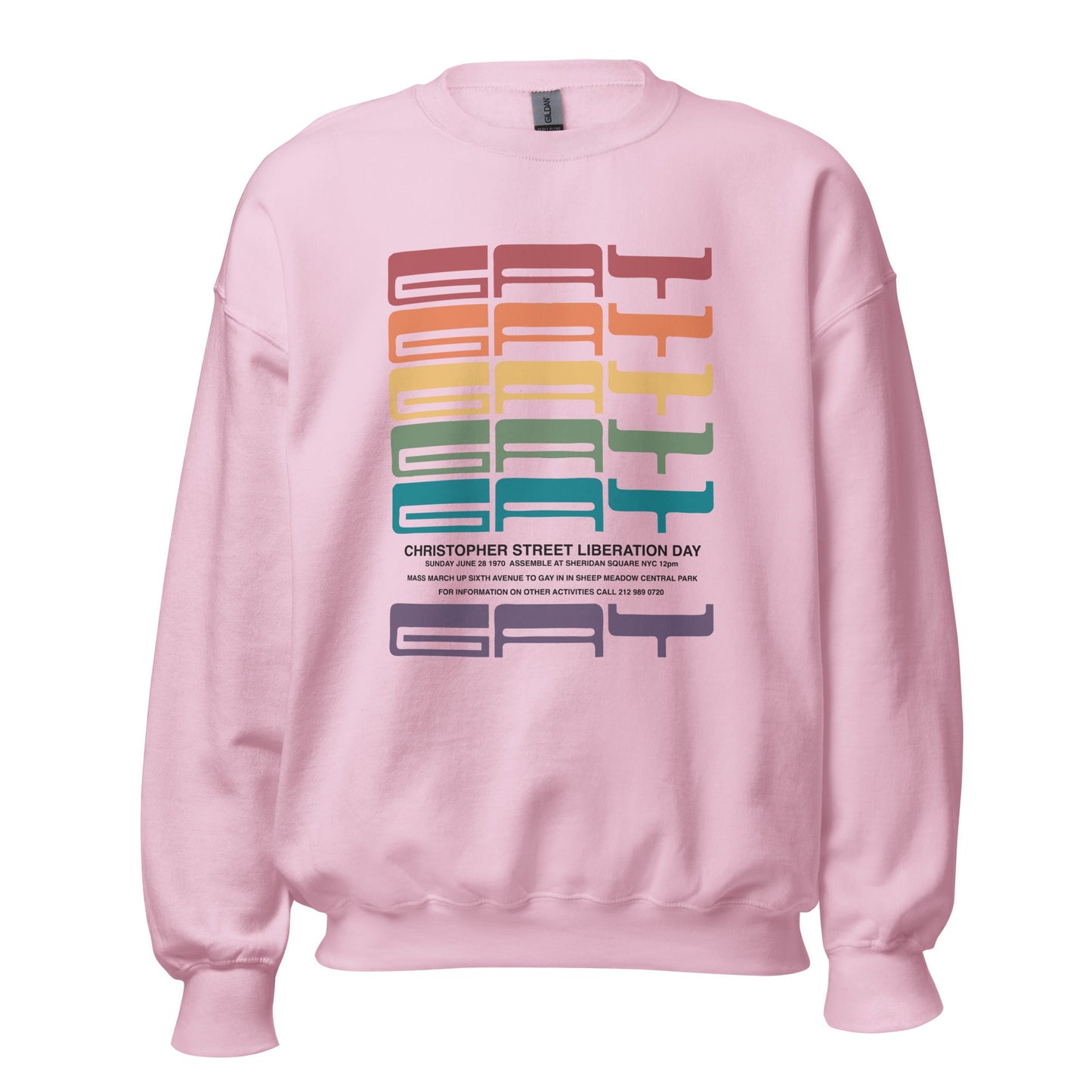 1970 Gay Liberation First March Poster Unisex Sweatshirt